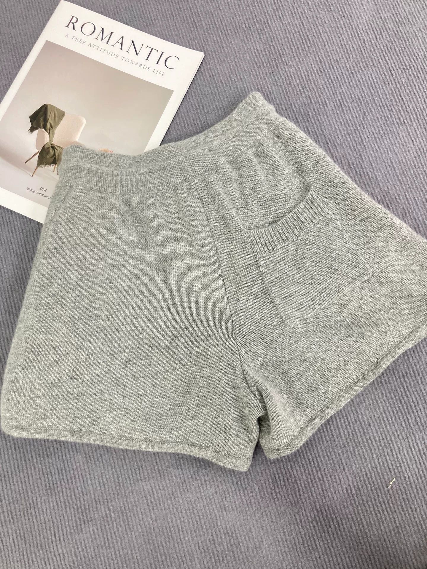 Celine Celine Gray Knit Wool Shorts Size 32" / US 10 / IT 46 - 3 Thumbnail