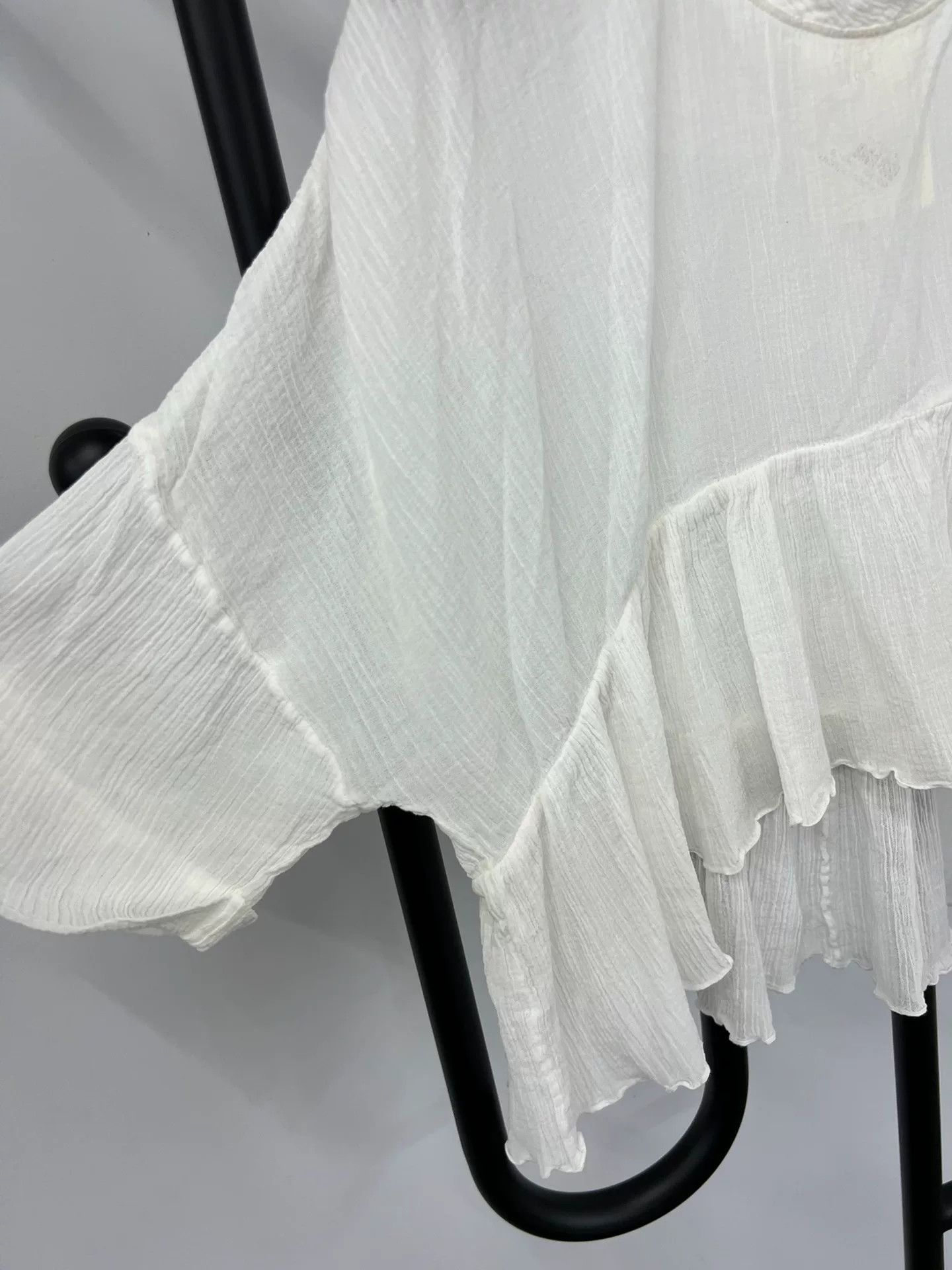 Chloe Chloe White Pullover Shirt/Blouse Size S / US 4 / IT 40 - 3 Thumbnail