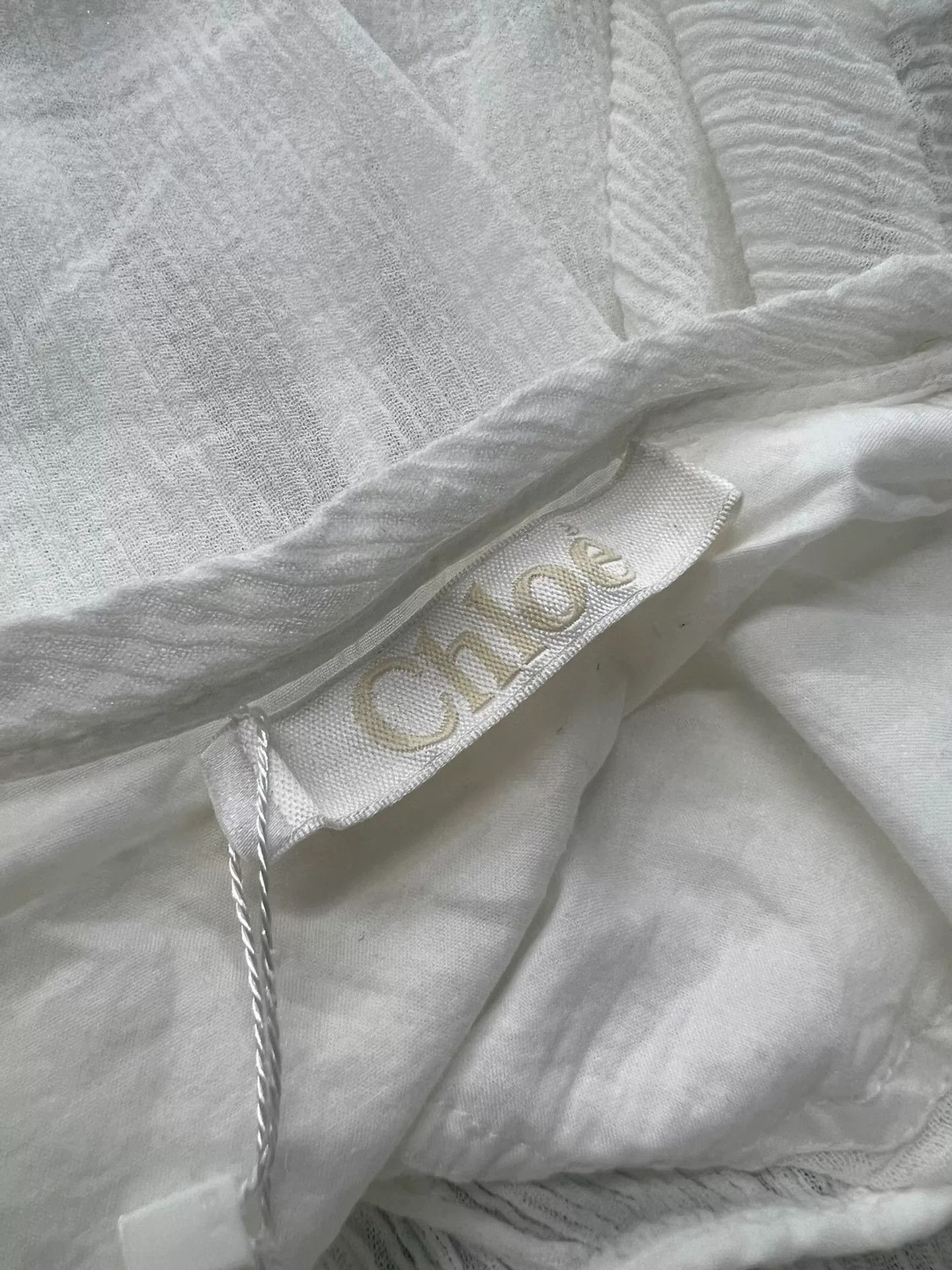 Chloe Chloe White Pullover Shirt/Blouse Size S / US 4 / IT 40 - 4 Thumbnail