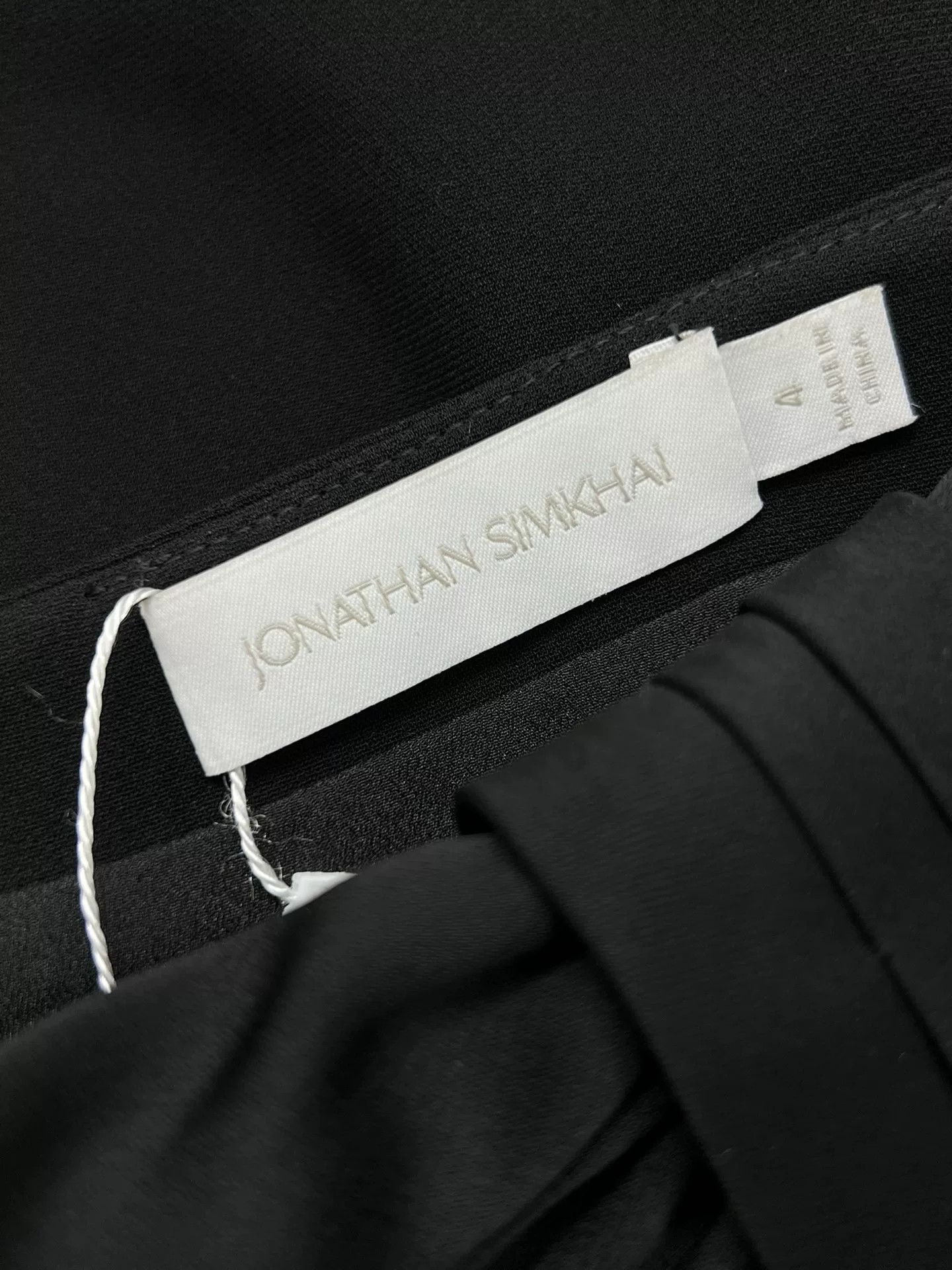 Jonathan Simkhai Jonathan Simkhai Black Waist Bow Trousers Size 26" / US 2 / IT 38 - 4 Thumbnail