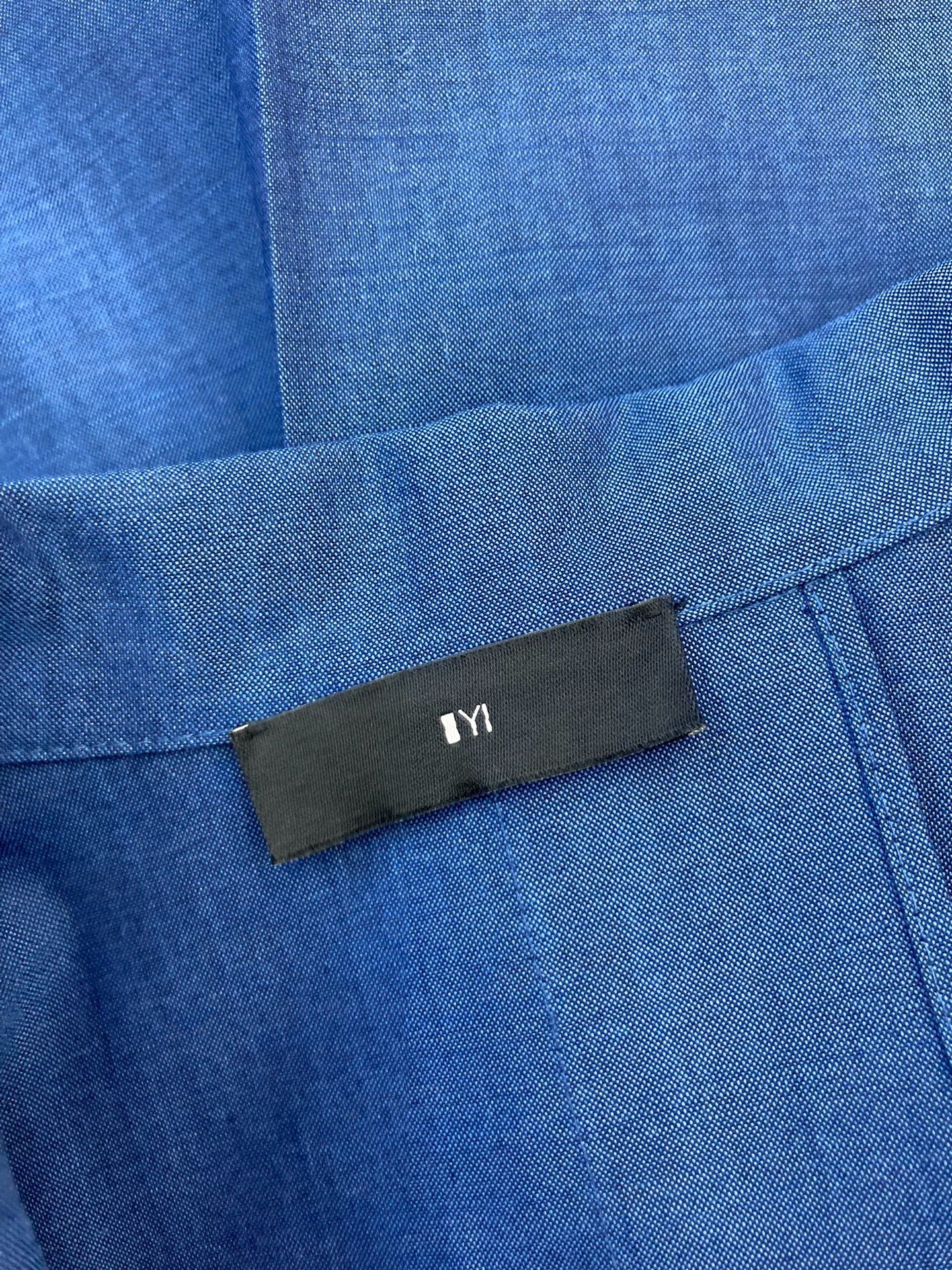 Other YI Blue Mid-Sleeve Single-Button Blazer Size S / US 4 / IT 40 - 4 Thumbnail