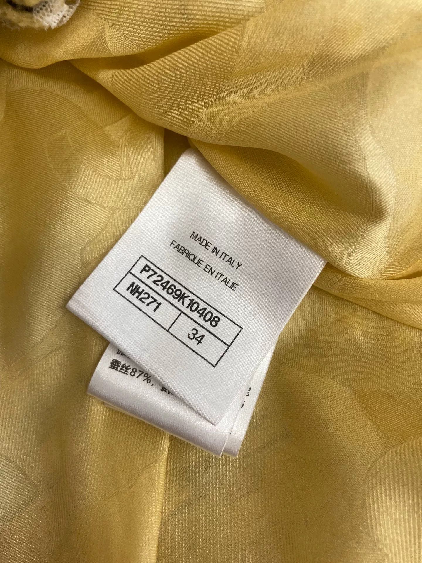 Chanel Chanel Lemon Yellow Knit Jacket Size XXS / US 00 / IT 34 - 5 Thumbnail