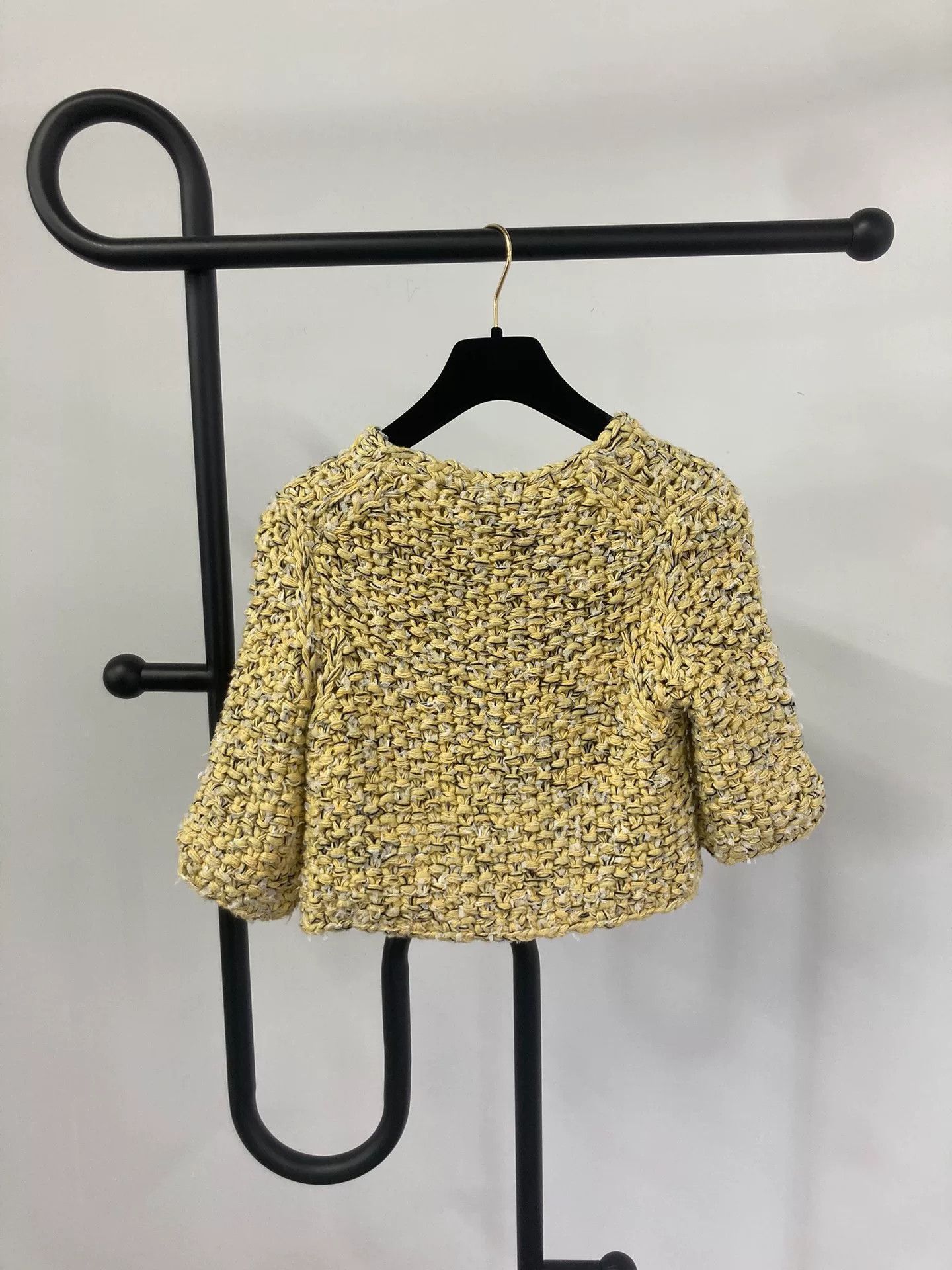 Chanel Chanel Lemon Yellow Knit Jacket Size XXS / US 00 / IT 34 - 2 Thumbnail
