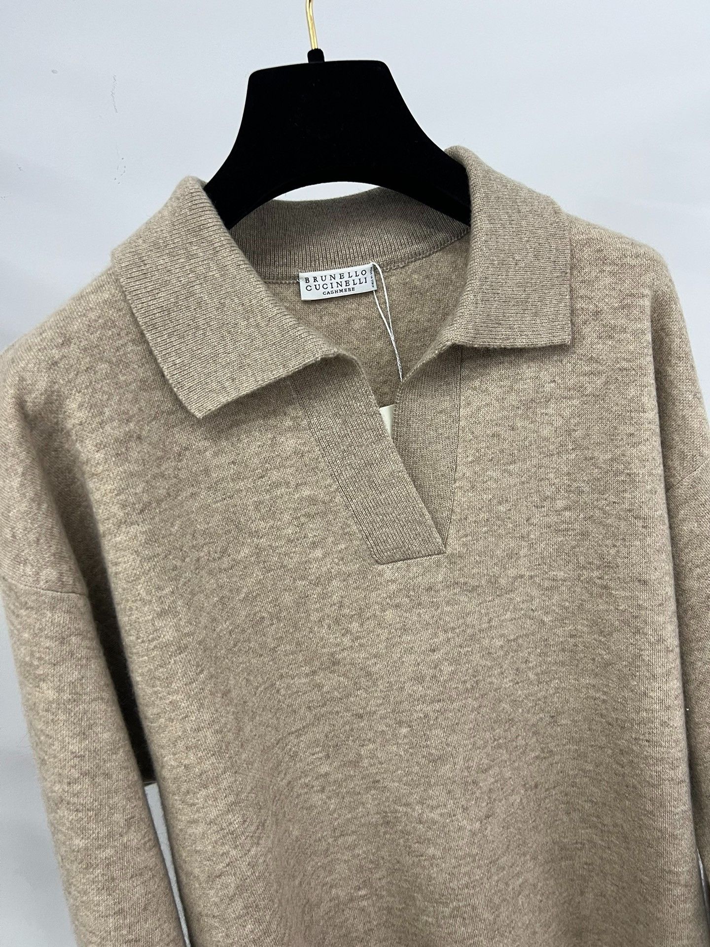 Brunello Cucinelli Brunello Cucinelli FW25 Lapel Cashmere Sweater Size S / US 4 / IT 40 - 3 Thumbnail