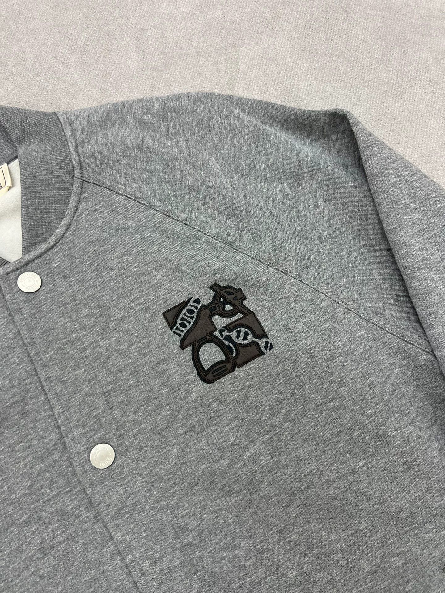 Hermes Hermes 2024 Gray Baseball Jacket Size US M / EU 48-50 / 2 - 2 Thumbnail