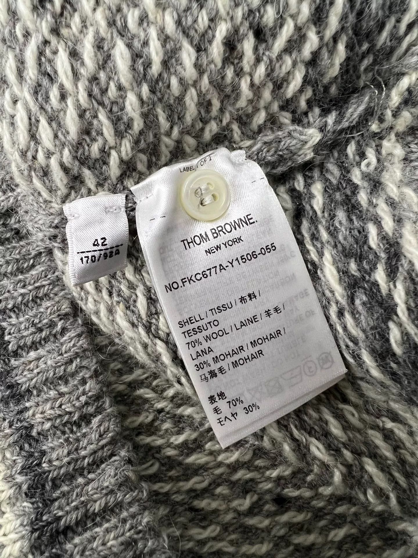 Thom Browne Thom Browne 25 Fair Isle Cardigan Size US XS / EU 42 / 0 - 4 Thumbnail