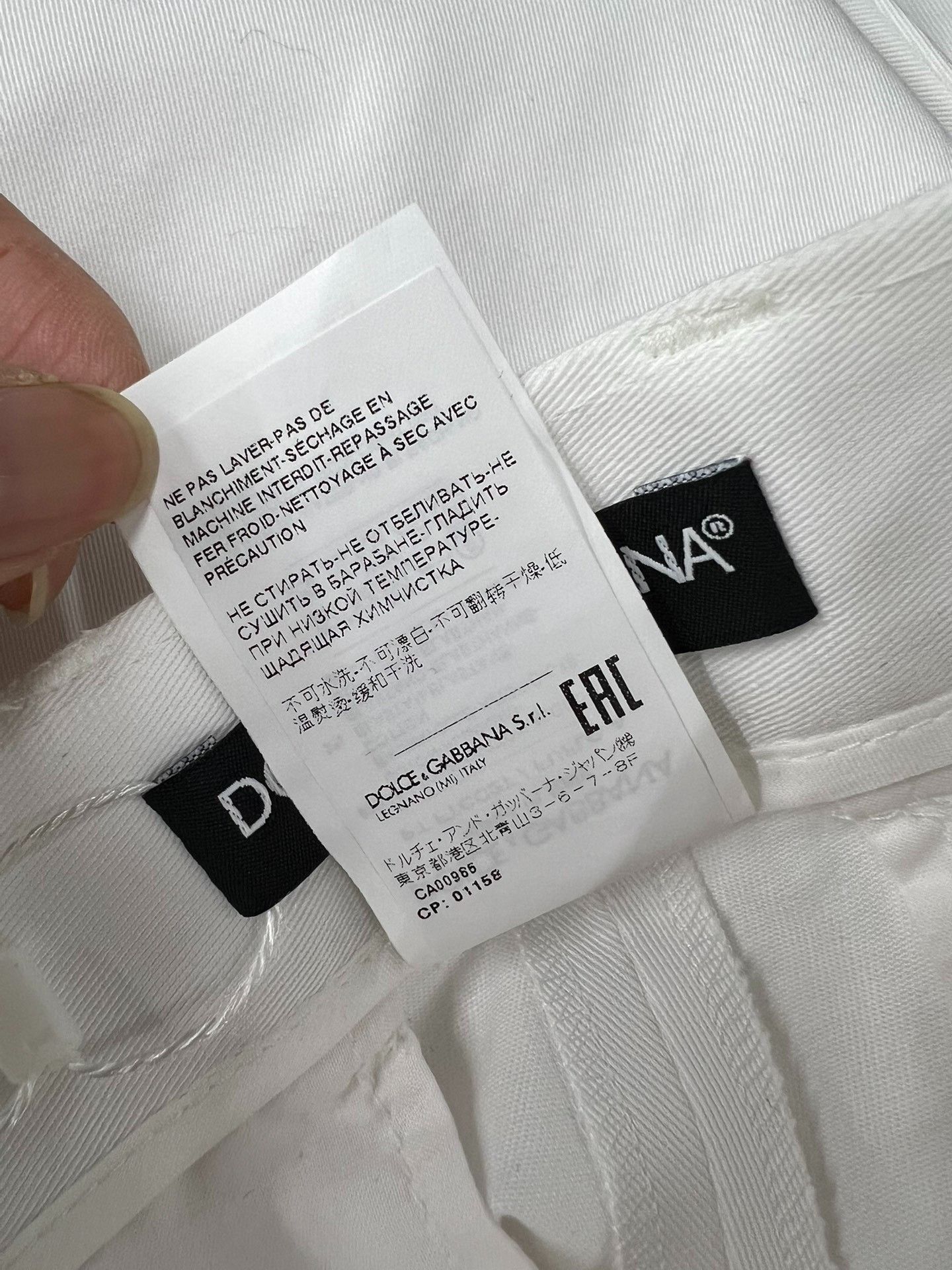 Dolce & Gabbana Dolce&Gabbana White Casual Wide-Leg Pants Size 42" / US 20 - 6 Thumbnail