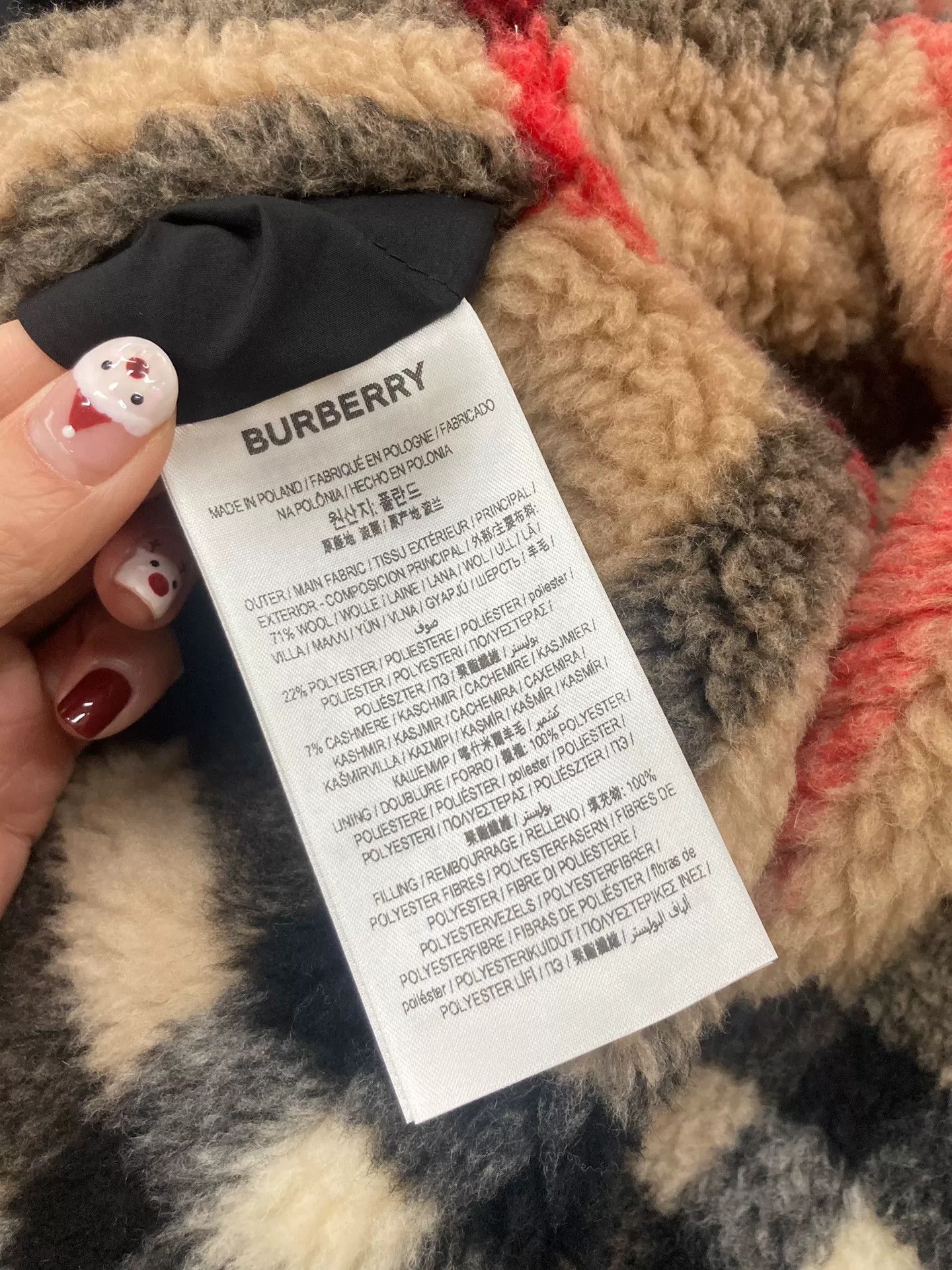 Burberry Burberry Classic Check Shearling Teddy Coat Size S / US 4 / IT 40 - 8 Thumbnail