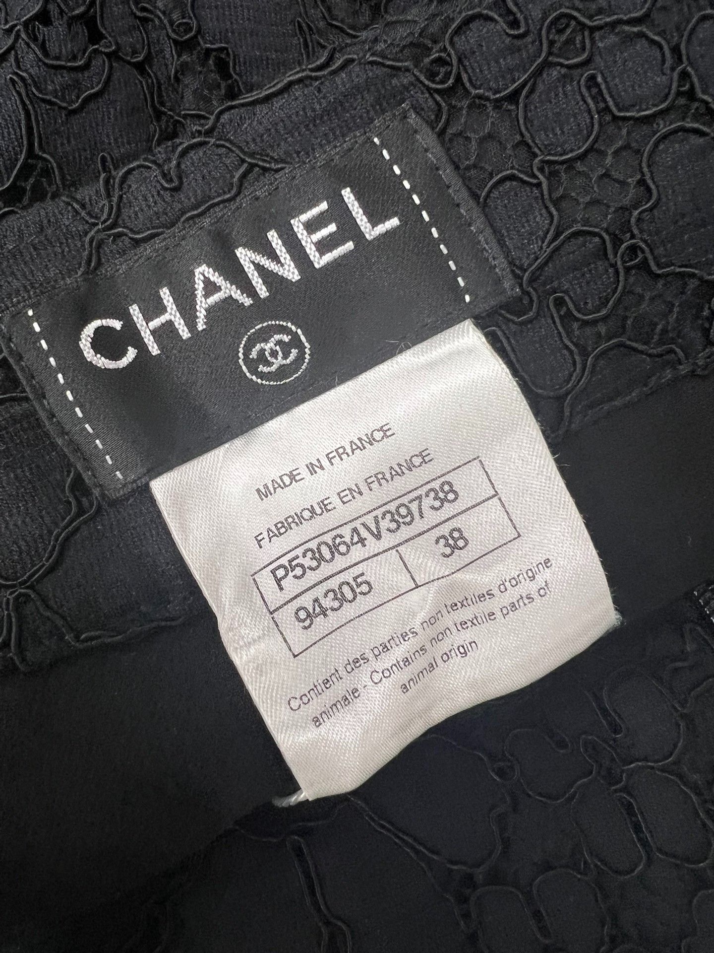 Chanel Chanel Black Lace Wide-Leg Pants Size 38" / US 16 / IT 52 - 4 Thumbnail