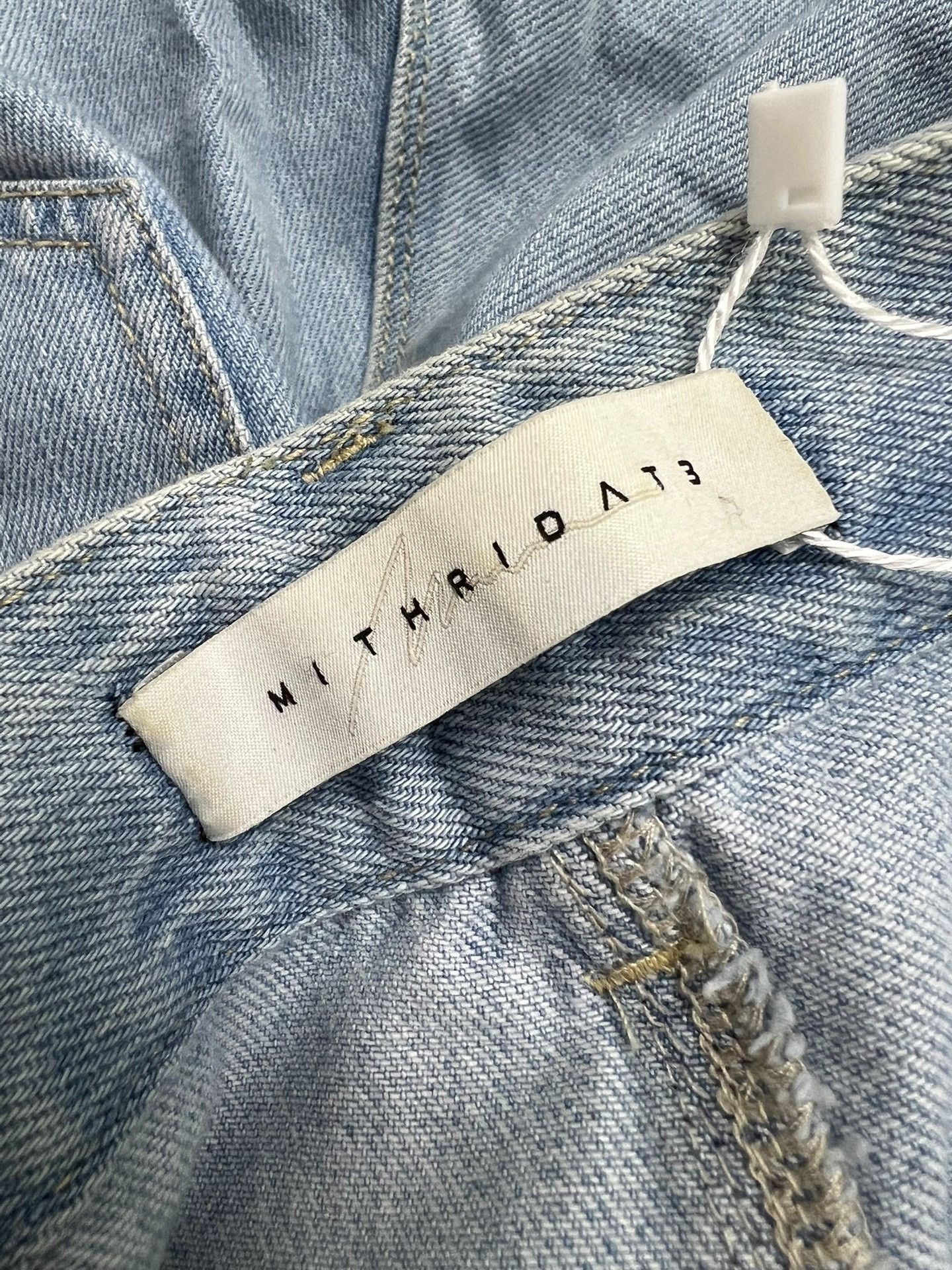 MITTAN MITHRIDATE Light Blue Denim Bermuda Shorts Size 42" / US 20 - 4 Thumbnail