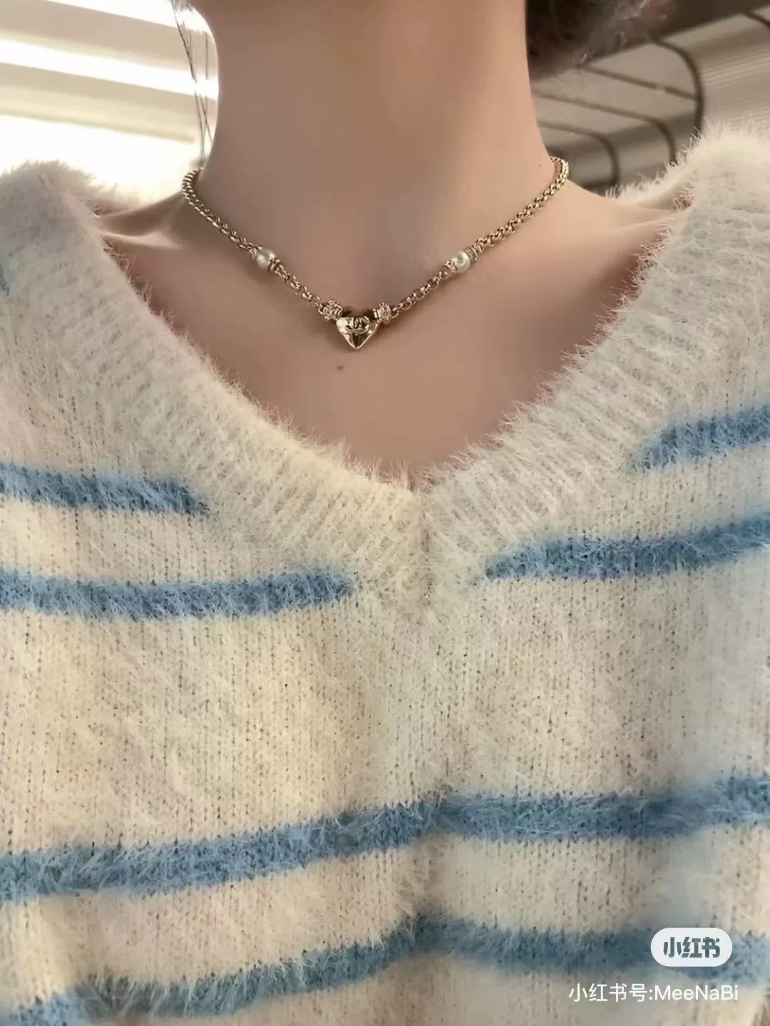 Chanel Chanel 24P Heart Pearl Choker Size ONE SIZE - 7 Thumbnail