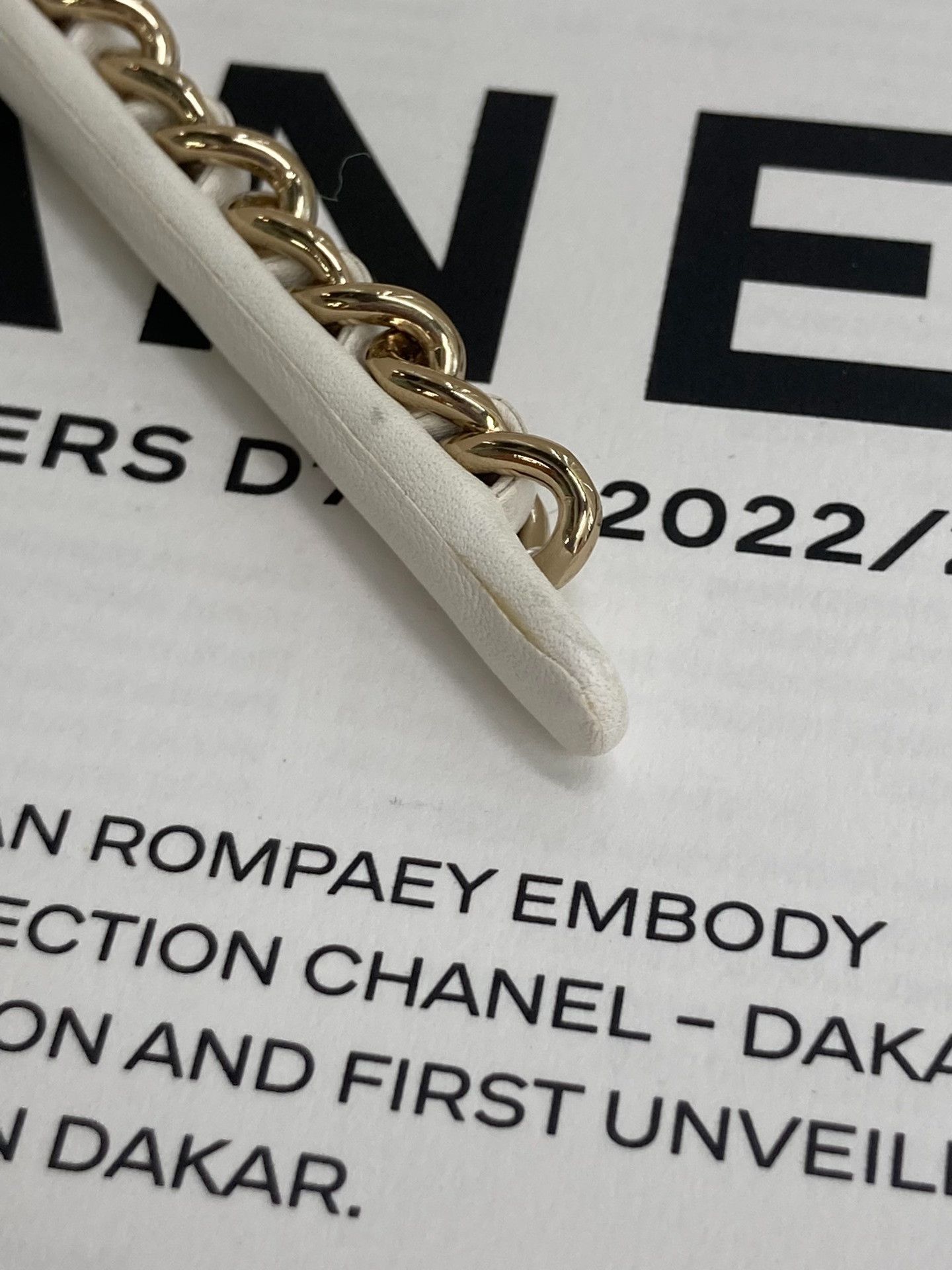 Chanel Chanel White Double C Logo Hair Hoop Size ONE SIZE - 5 Thumbnail