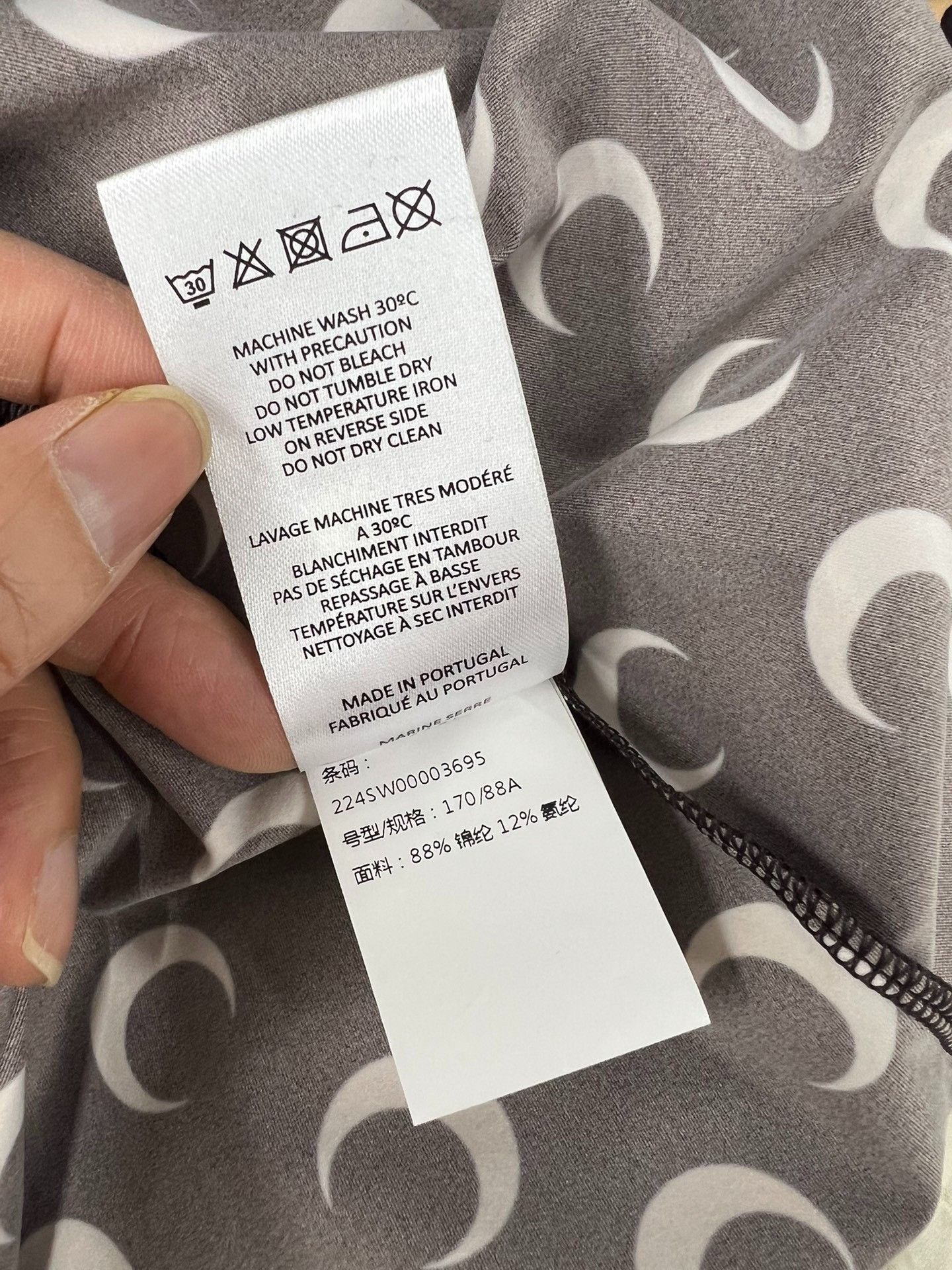 Marine Serre Marine Serre All-over Crescent Long-sleeve Top Size L / US 10 / IT 46 - 6 Thumbnail