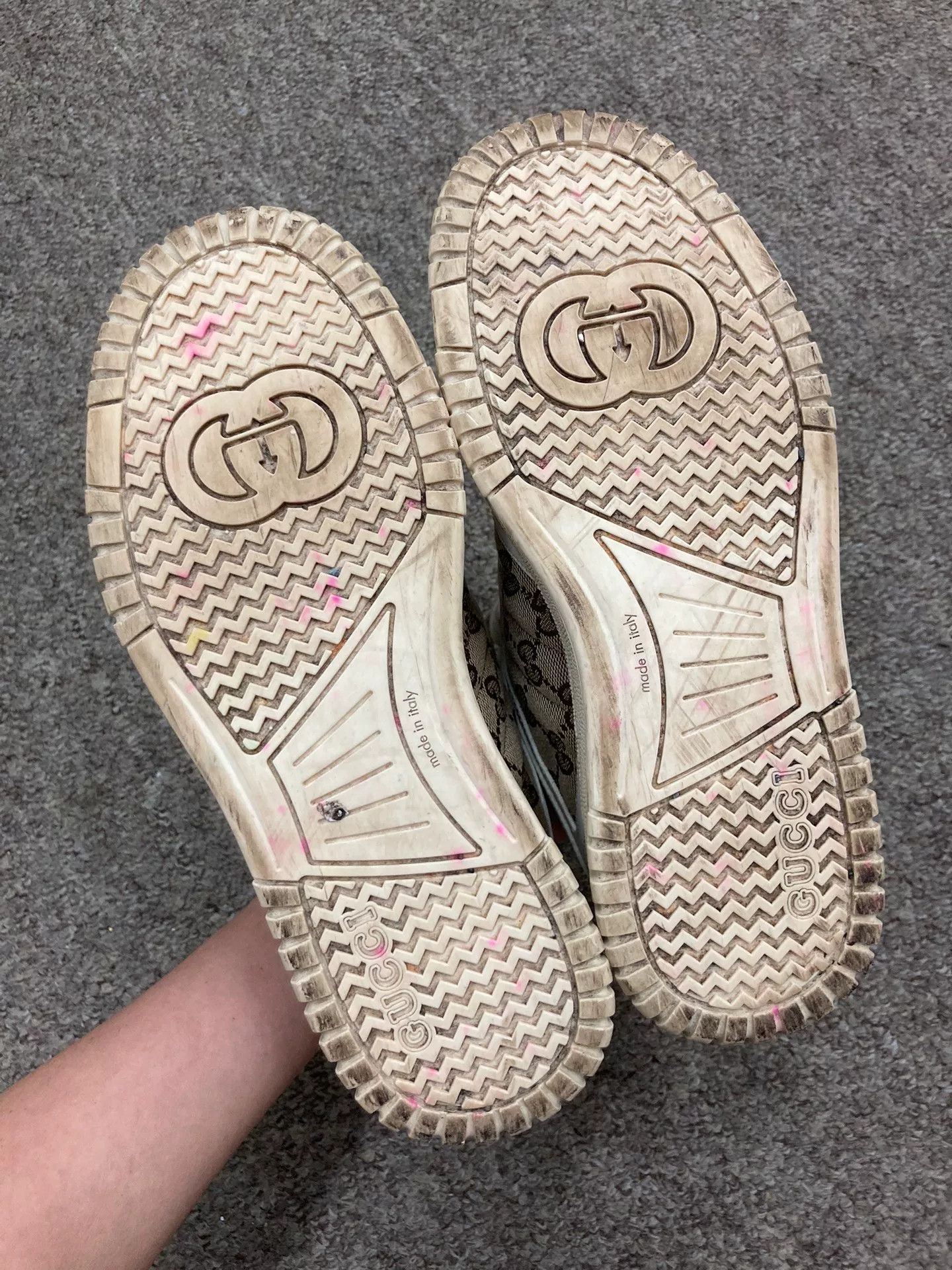 Gucci Gucci Canvas Monogram Sneakers Size US 6.5 / IT 36.5 - 5 Thumbnail