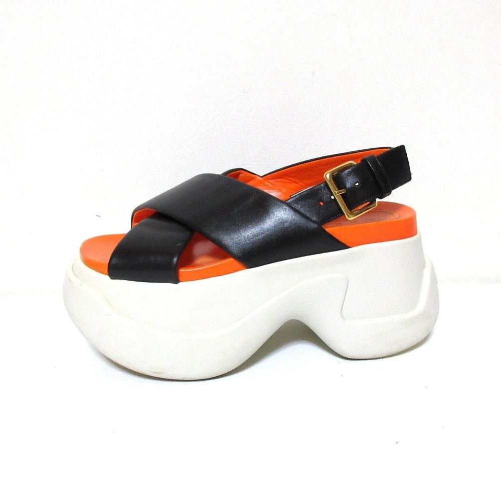 Marni Marni Marni Fussbett Platform Sandals Leather Shoes DUTY FREE for USA Size ONE SIZE - 2 Thumbnail