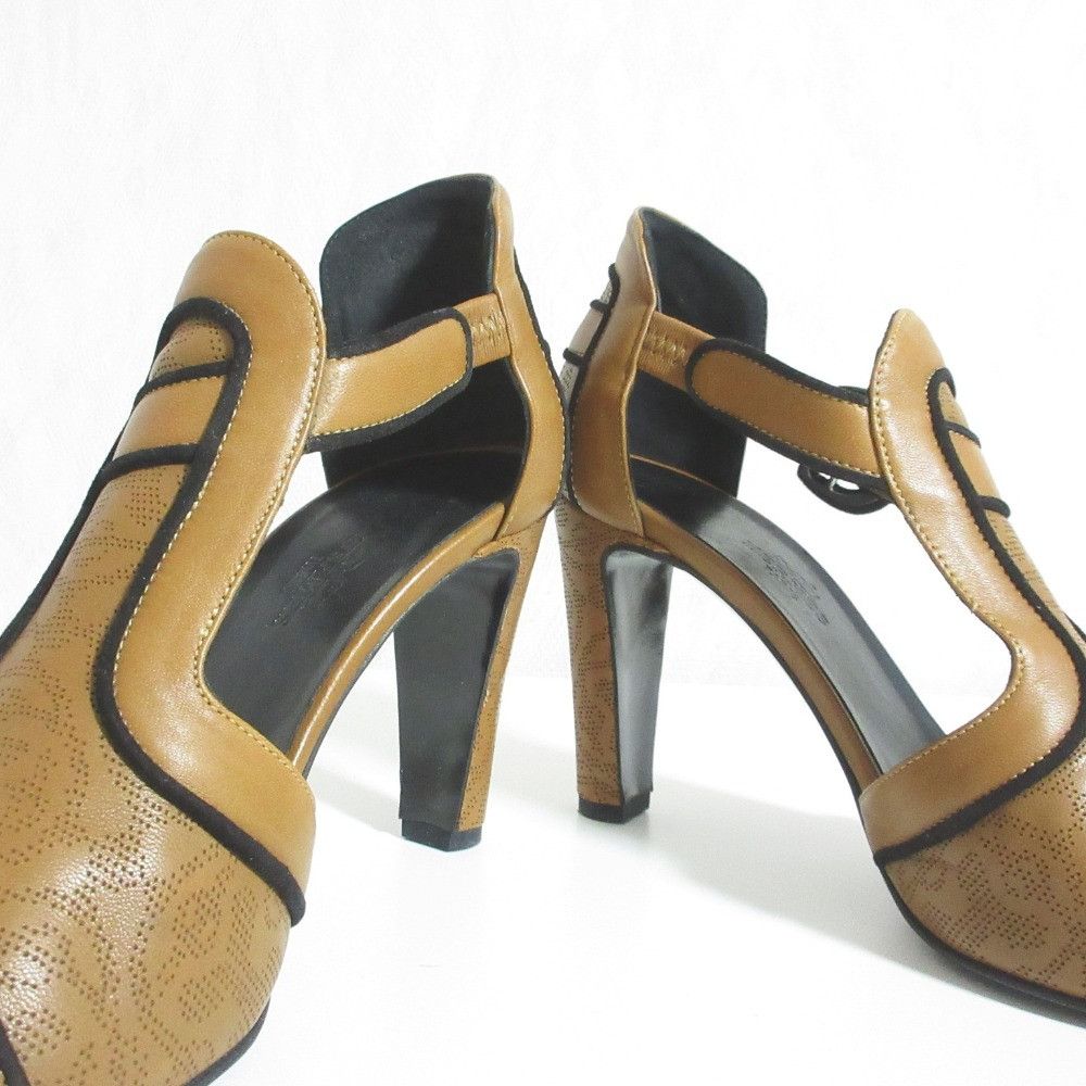 Hermes Hermes Hermes Punching Leather Sandals Leather Shoes DUTY FREE for USA Size ONE SIZE - 5 Thumbnail