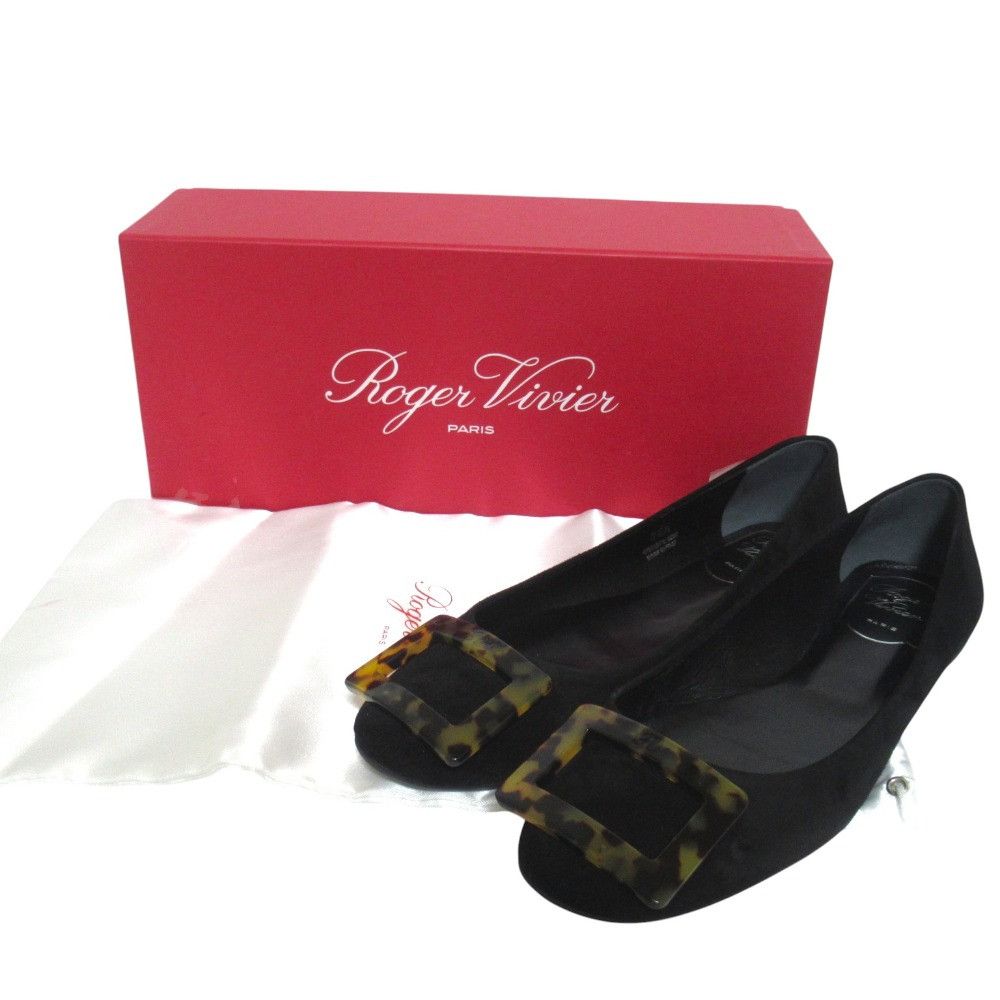 Roger Vivier Roger Vivier Roger Vivier Suede Flats Leather Shoes DUTY FREE for USA Size ONE SIZE - 8 Thumbnail