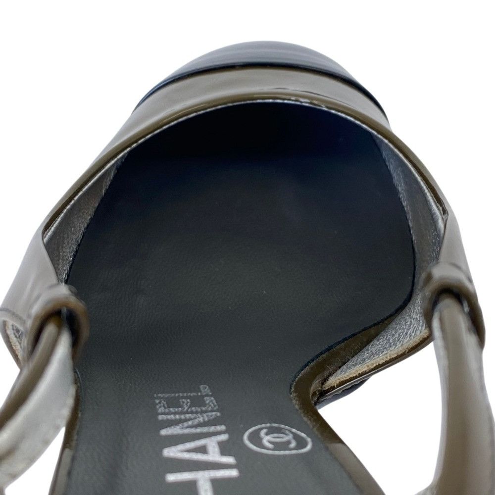 Chanel Chanel Chanel Patent Leather Slingback Pumps Leather Shoes DUTY FREE for USA Size ONE SIZE - 7 Thumbnail