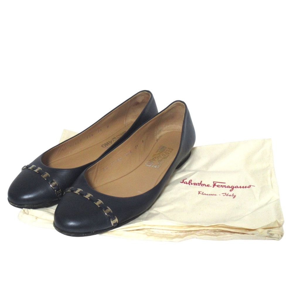 Salvatore Ferragamo Salvatore Ferragamo Salvatore Ferragamo Leather Flats Leather Shoes DUTY FREE for USA Size ONE SIZE - 9 Thumbnail