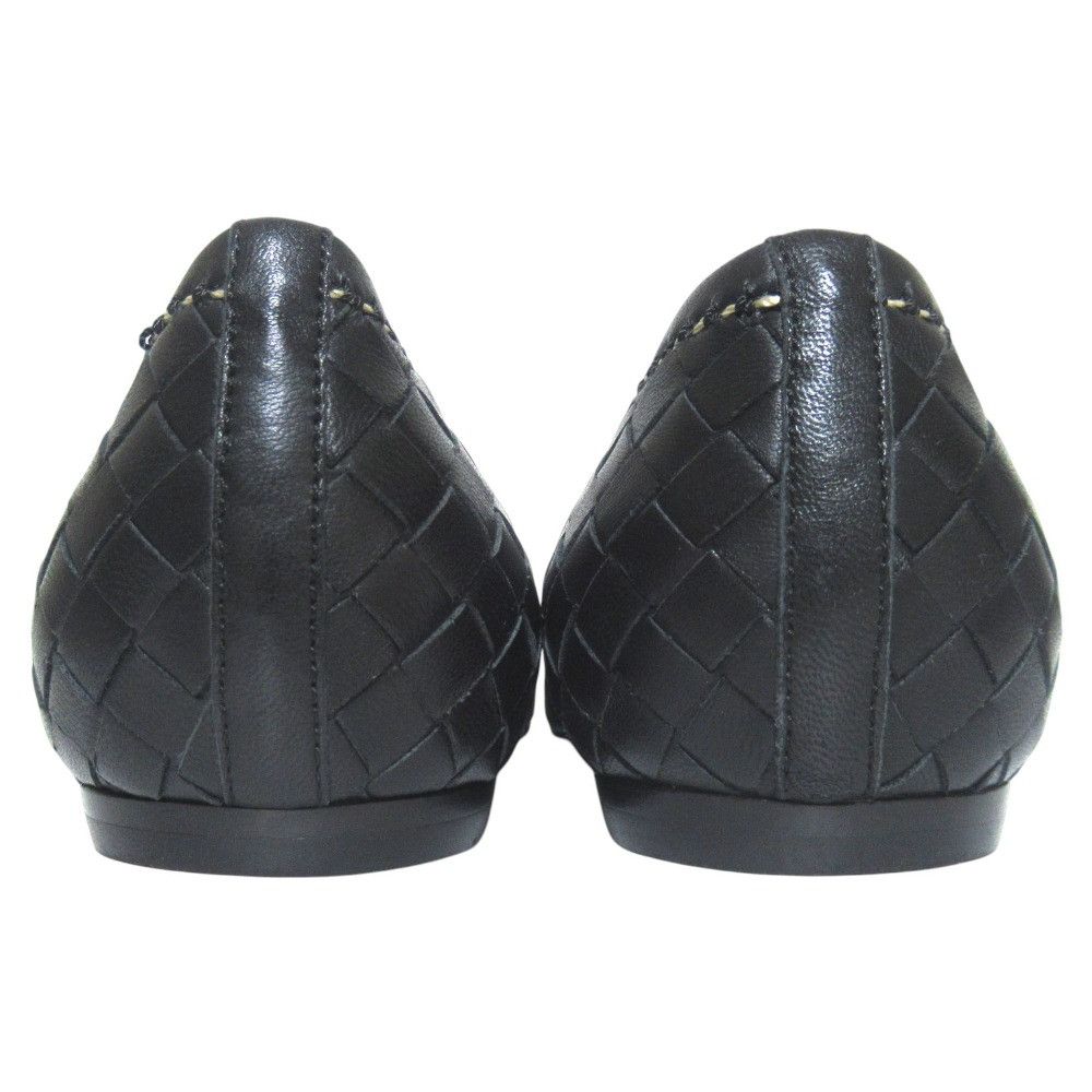 Bottega Veneta Bottega Veneta Bottega Veneta Intrecciato Leather Flat Open Toe Pumps Leather Shoes DUTY FREE for USA Size ONE SIZE - 3 Thumbnail