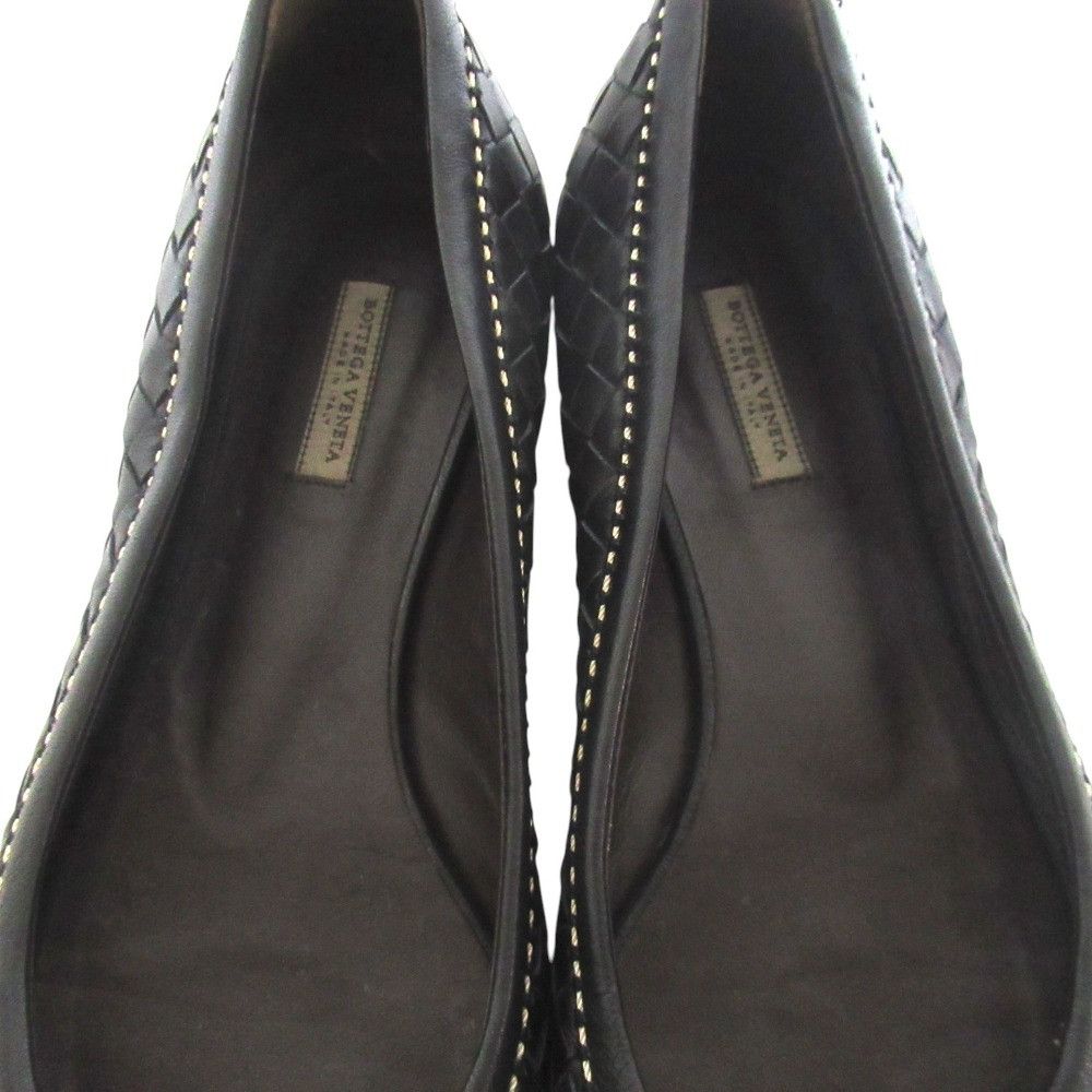 Bottega Veneta Bottega Veneta Bottega Veneta Intrecciato Leather Flat Open Toe Pumps Leather Shoes DUTY FREE for USA Size ONE SIZE - 5 Thumbnail