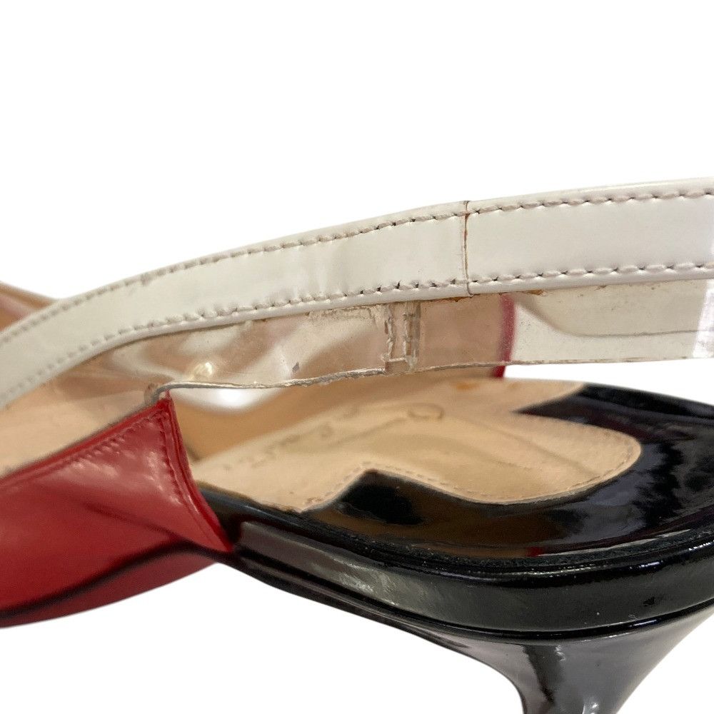 Christian Louboutin Christian Louboutin Christian Louboutin Patent Leather Slingback Pumps Leather Shoes DUTY FREE for USA Size ONE SIZE - 10 Thumbnail