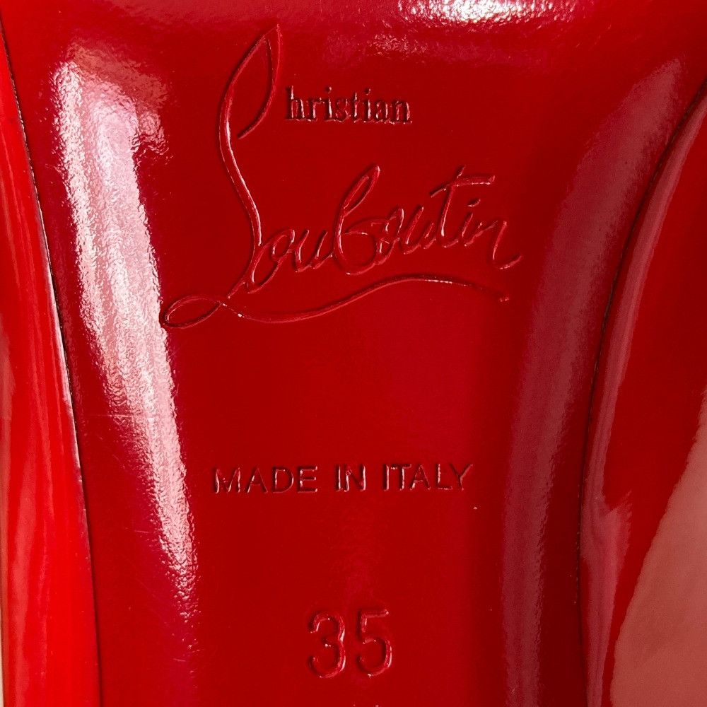Christian Louboutin Christian Louboutin Christian Louboutin Patent Leather Slingback Pumps Leather Shoes DUTY FREE for USA Size ONE SIZE - 15 Thumbnail