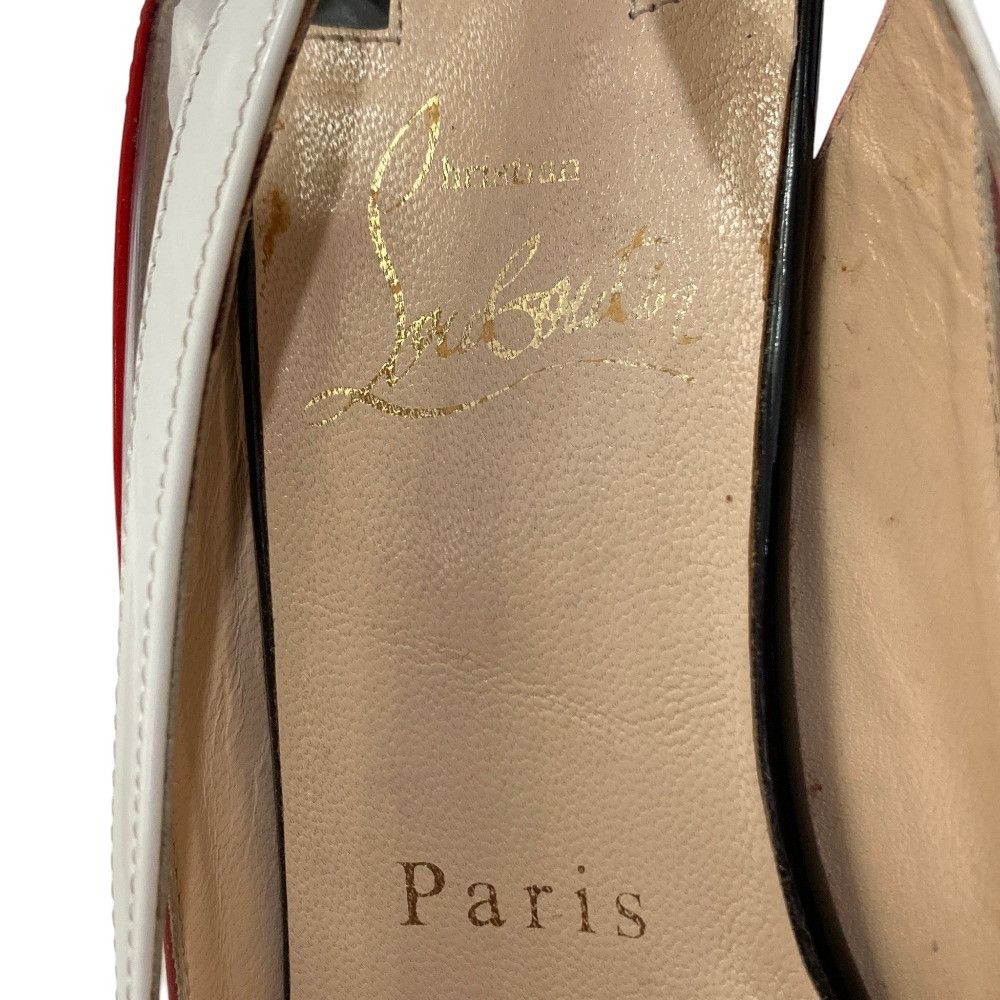 Christian Louboutin Christian Louboutin Christian Louboutin Patent Leather Slingback Pumps Leather Shoes DUTY FREE for USA Size ONE SIZE - 14 Thumbnail