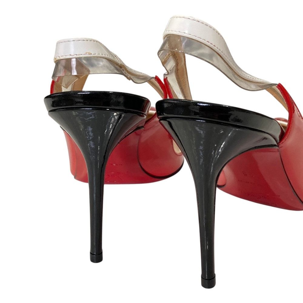 Christian Louboutin Christian Louboutin Christian Louboutin Patent Leather Slingback Pumps Leather Shoes DUTY FREE for USA Size ONE SIZE - 9 Thumbnail