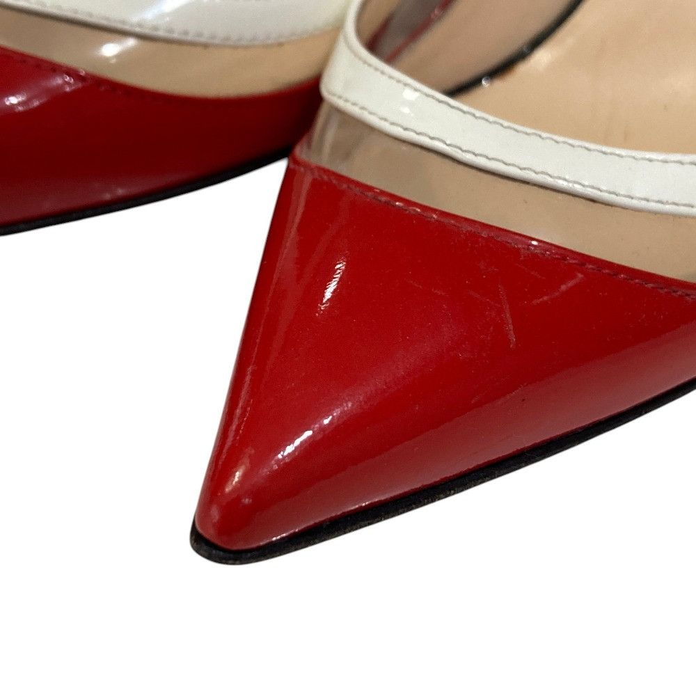 Christian Louboutin Christian Louboutin Christian Louboutin Patent Leather Slingback Pumps Leather Shoes DUTY FREE for USA Size ONE SIZE - 6 Thumbnail