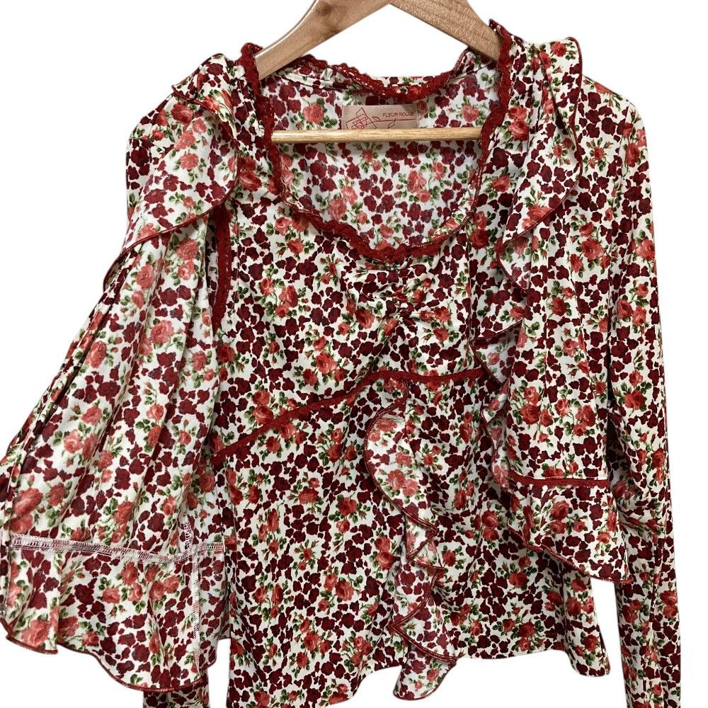 Other Other PINK HOUSE Flower Print Sleeveless Blouse Cardigan Set Textile Tops DUTY FREE for USA Size ONE SIZE - 2 Thumbnail