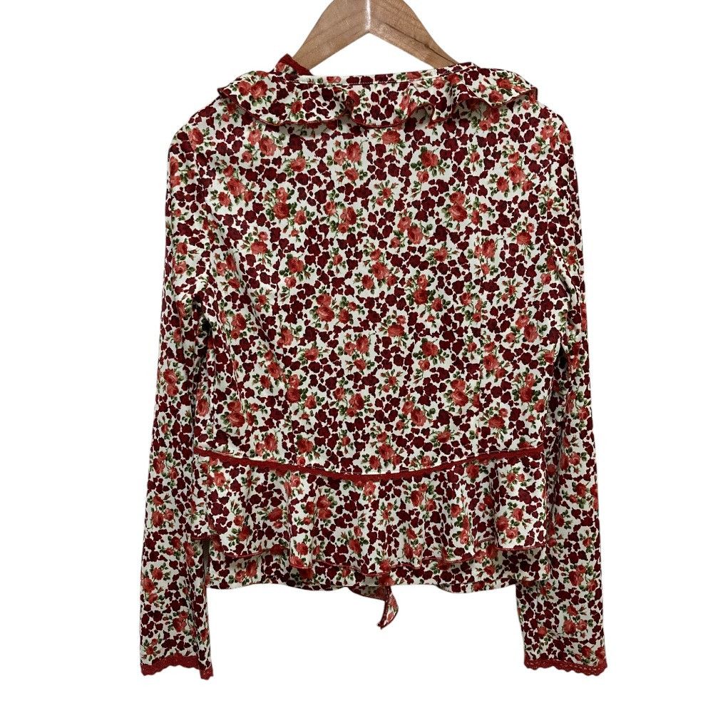 Other Other PINK HOUSE Flower Print Sleeveless Blouse Cardigan Set Textile Tops DUTY FREE for USA Size ONE SIZE - 4 Thumbnail