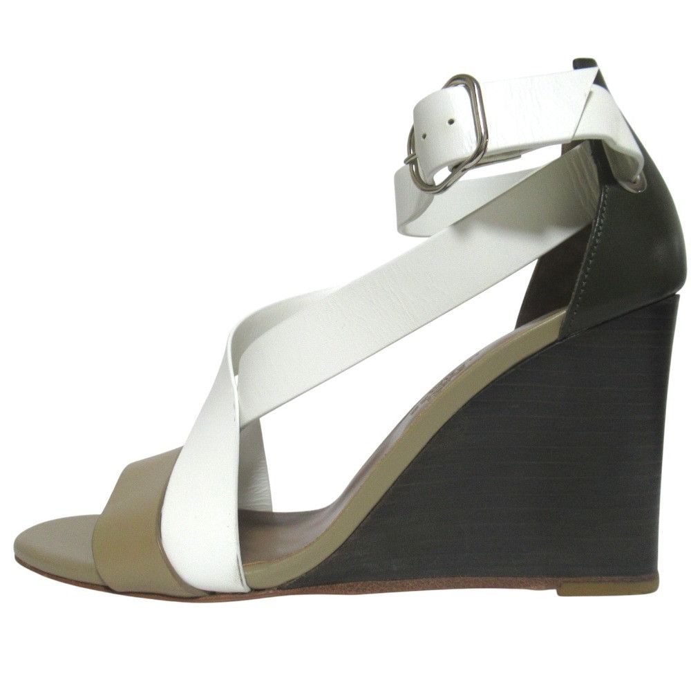Hermes Hermes Hermes Leather Wedge Sandals Leather Shoes DUTY FREE for USA Size ONE SIZE - 2 Thumbnail