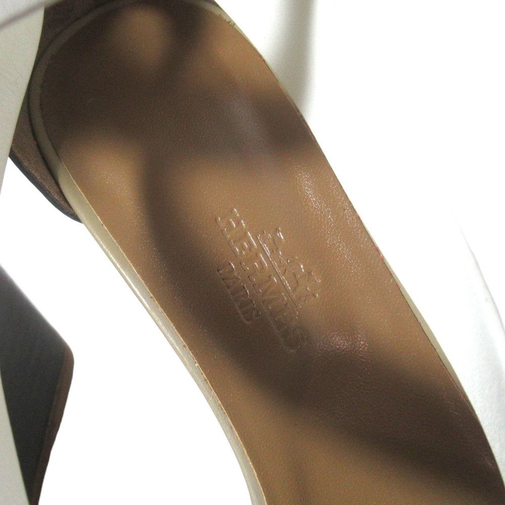 Hermes Hermes Hermes Leather Wedge Sandals Leather Shoes DUTY FREE for USA Size ONE SIZE - 7 Thumbnail