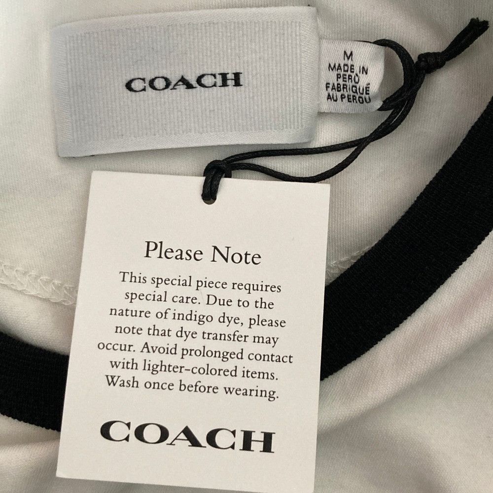 Coach Coach Coach Cotton Crewneck T Shirt Textile T-Shirts CS612 DUTY FREE for USA Size ONE SIZE - 4 Thumbnail
