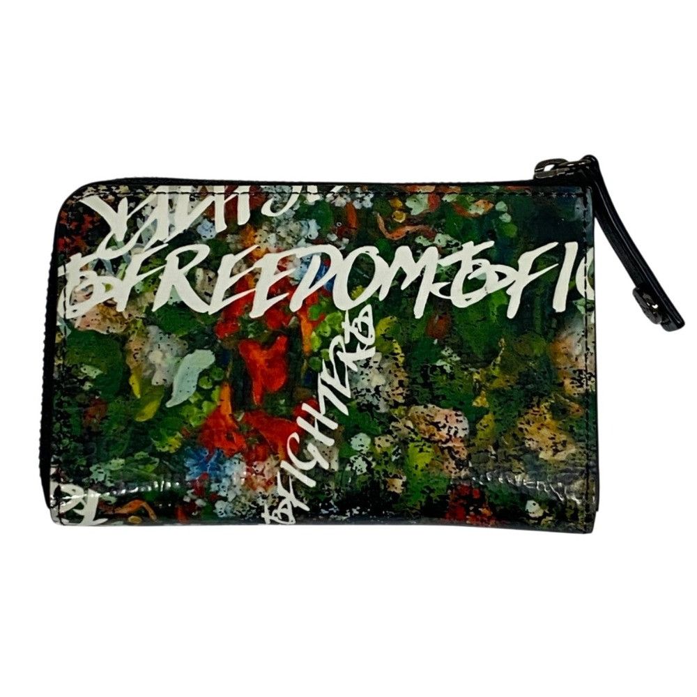 Vivienne Westwood Vivienne Westwood Vivienne Westwood Freedom Fighter Flower Cow Leather Card Case Key Case Leather Card Case DUTY FREE for USA Size ONE SIZE - 3 Thumbnail