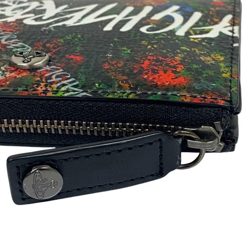 Vivienne Westwood Vivienne Westwood Vivienne Westwood Freedom Fighter Flower Cow Leather Card Case Key Case Leather Card Case DUTY FREE for USA Size ONE SIZE - 6 Thumbnail