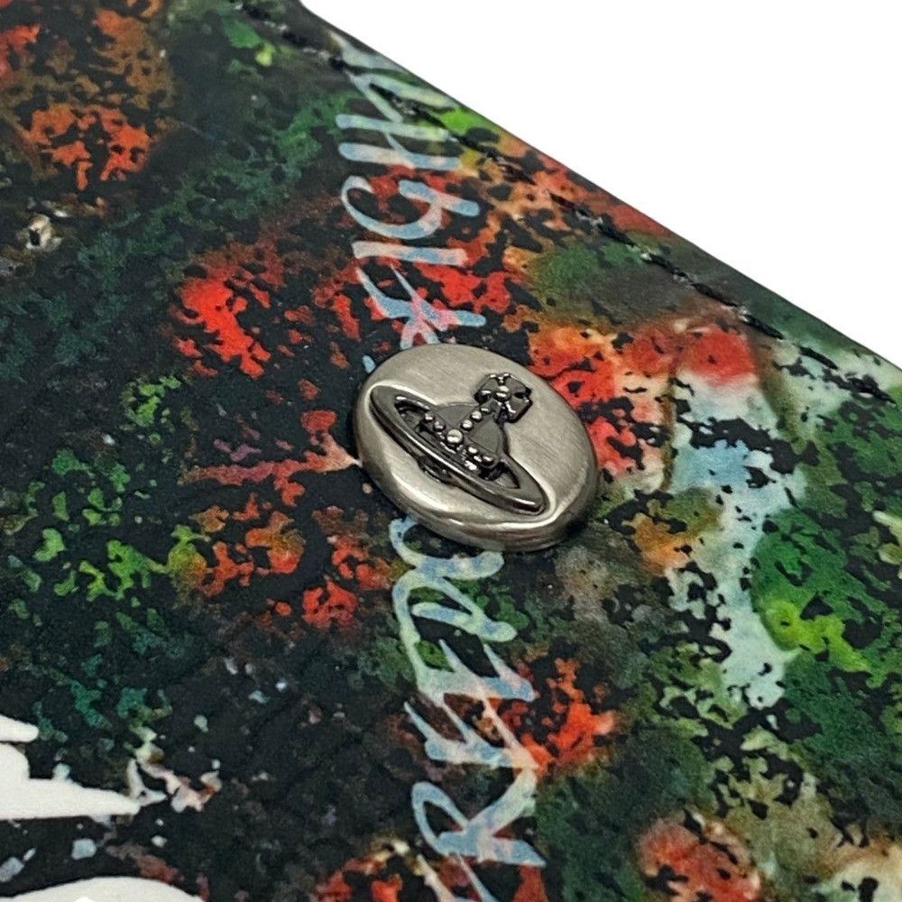Vivienne Westwood Vivienne Westwood Vivienne Westwood Freedom Fighter Flower Cow Leather Card Case Key Case Leather Card Case DUTY FREE for USA Size ONE SIZE - 5 Thumbnail