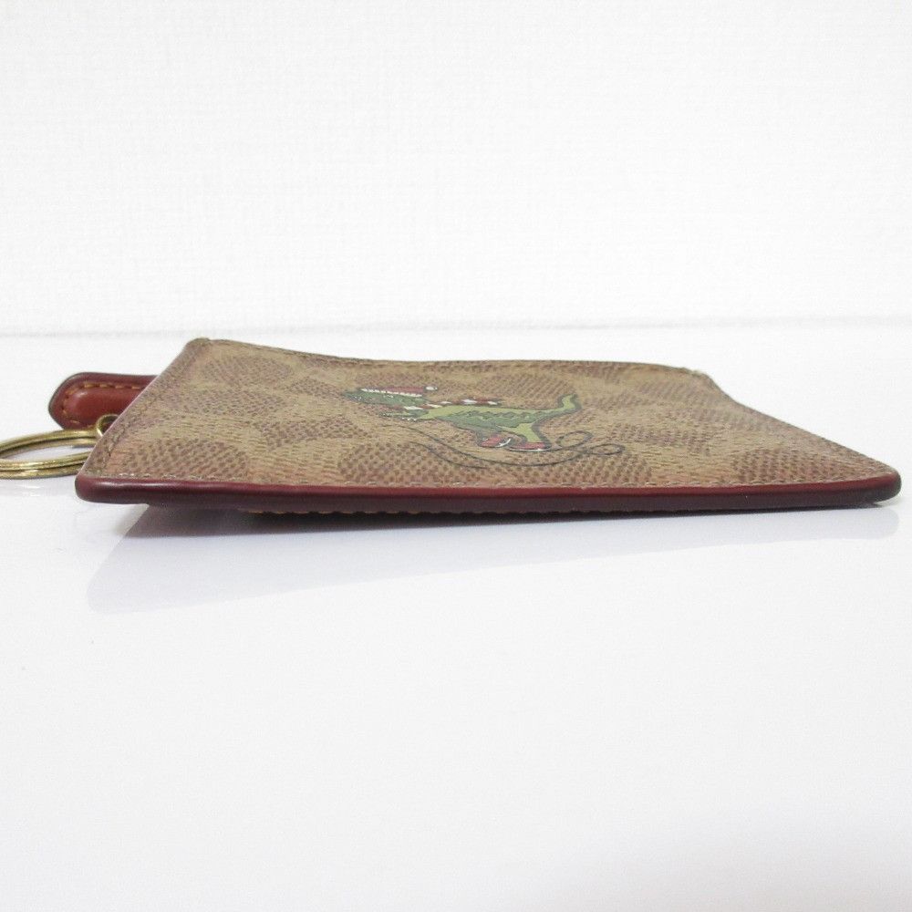 Coach Coach COACH Rexy Signature Coin Case Key Holder Leather Coin Case C0590B DUTY FREE for USA Size ONE SIZE - 4 Thumbnail