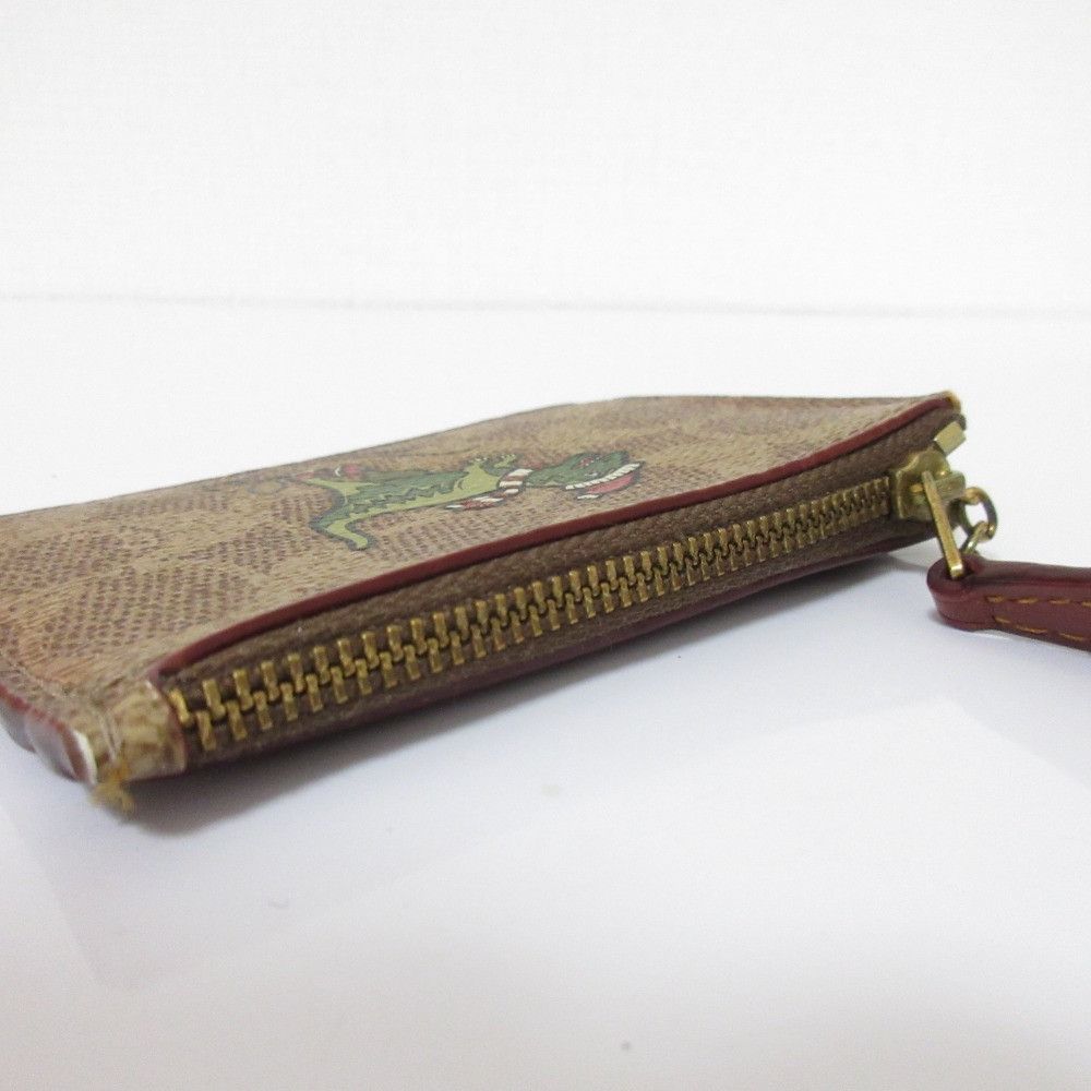 Coach Coach COACH Rexy Signature Coin Case Key Holder Leather Coin Case C0590B DUTY FREE for USA Size ONE SIZE - 7 Thumbnail