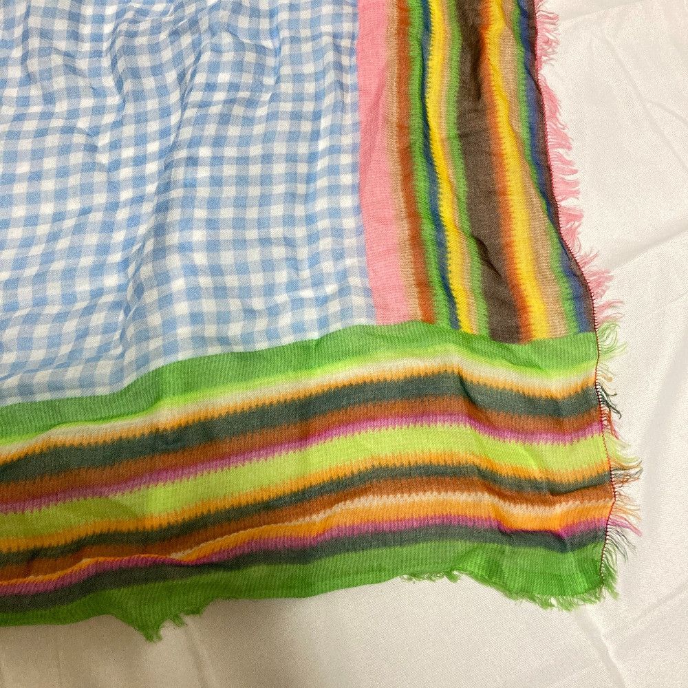 Other Other Faliero Sarti Large Check Stole Others Shawl DUTY FREE for USA Size ONE SIZE - 3 Thumbnail