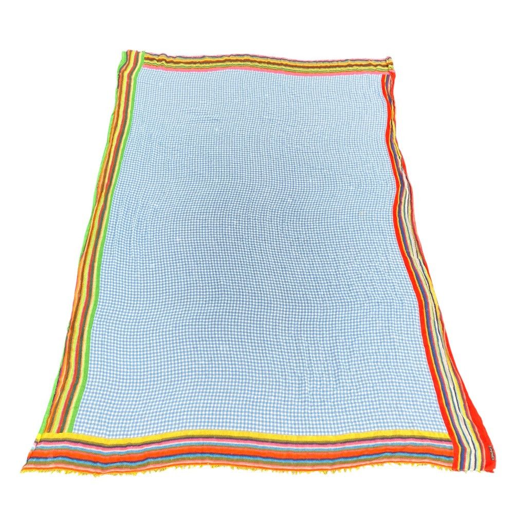 Other Other Faliero Sarti Large Check Stole Others Shawl DUTY FREE for USA Size ONE SIZE - 2 Thumbnail