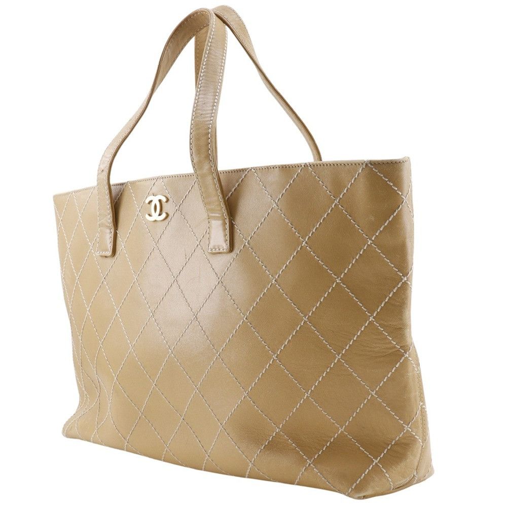 Chanel Chanel Chanel Wild Stitch Calf Tote Bag Leather Tote Bag DUTY FREE for USA Size ONE SIZE - 2 Thumbnail