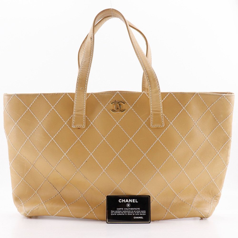 Chanel Chanel Chanel Wild Stitch Calf Tote Bag Leather Tote Bag DUTY FREE for USA Size ONE SIZE - 20 Thumbnail