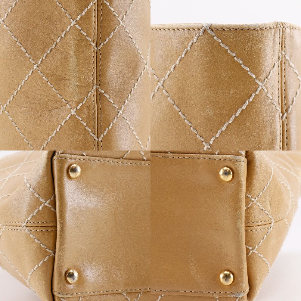 Chanel Chanel Chanel Wild Stitch Calf Tote Bag Leather Tote Bag DUTY FREE for USA Size ONE SIZE - 9 Thumbnail