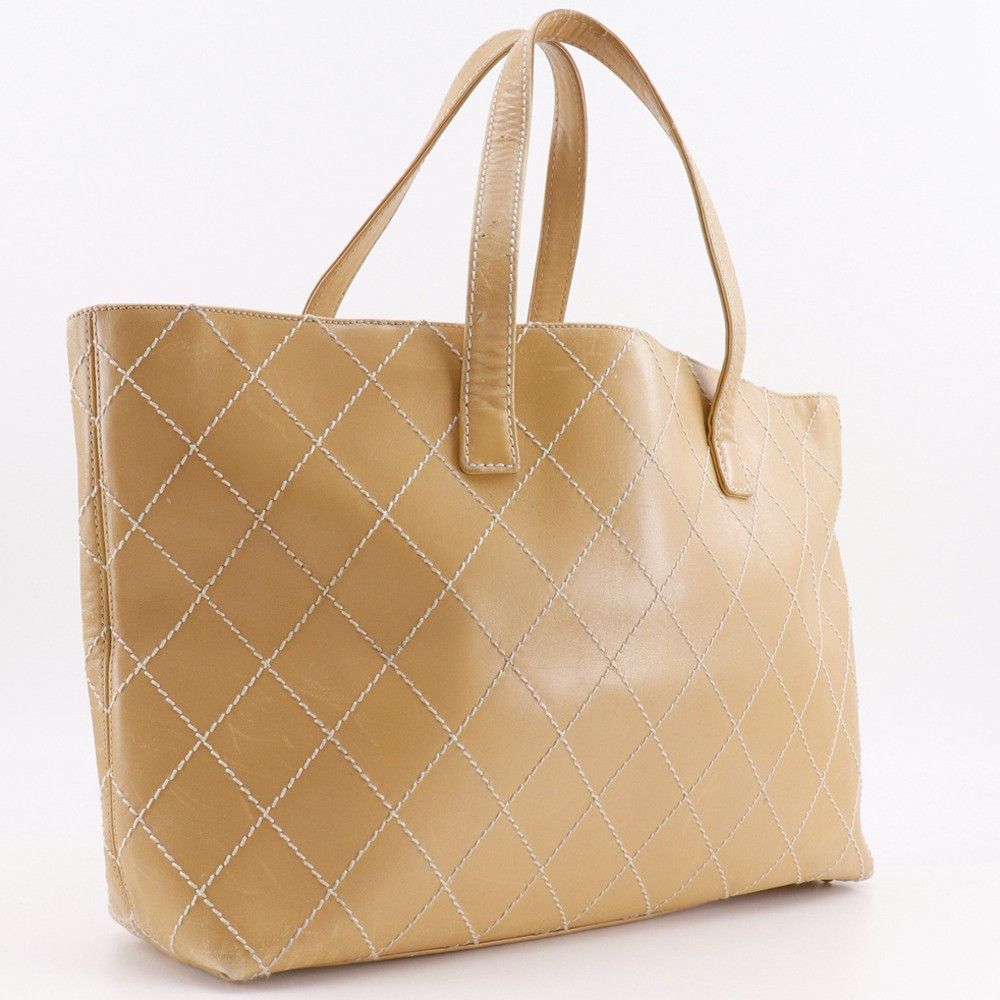 Chanel Chanel Chanel Wild Stitch Calf Tote Bag Leather Tote Bag DUTY FREE for USA Size ONE SIZE - 3 Thumbnail