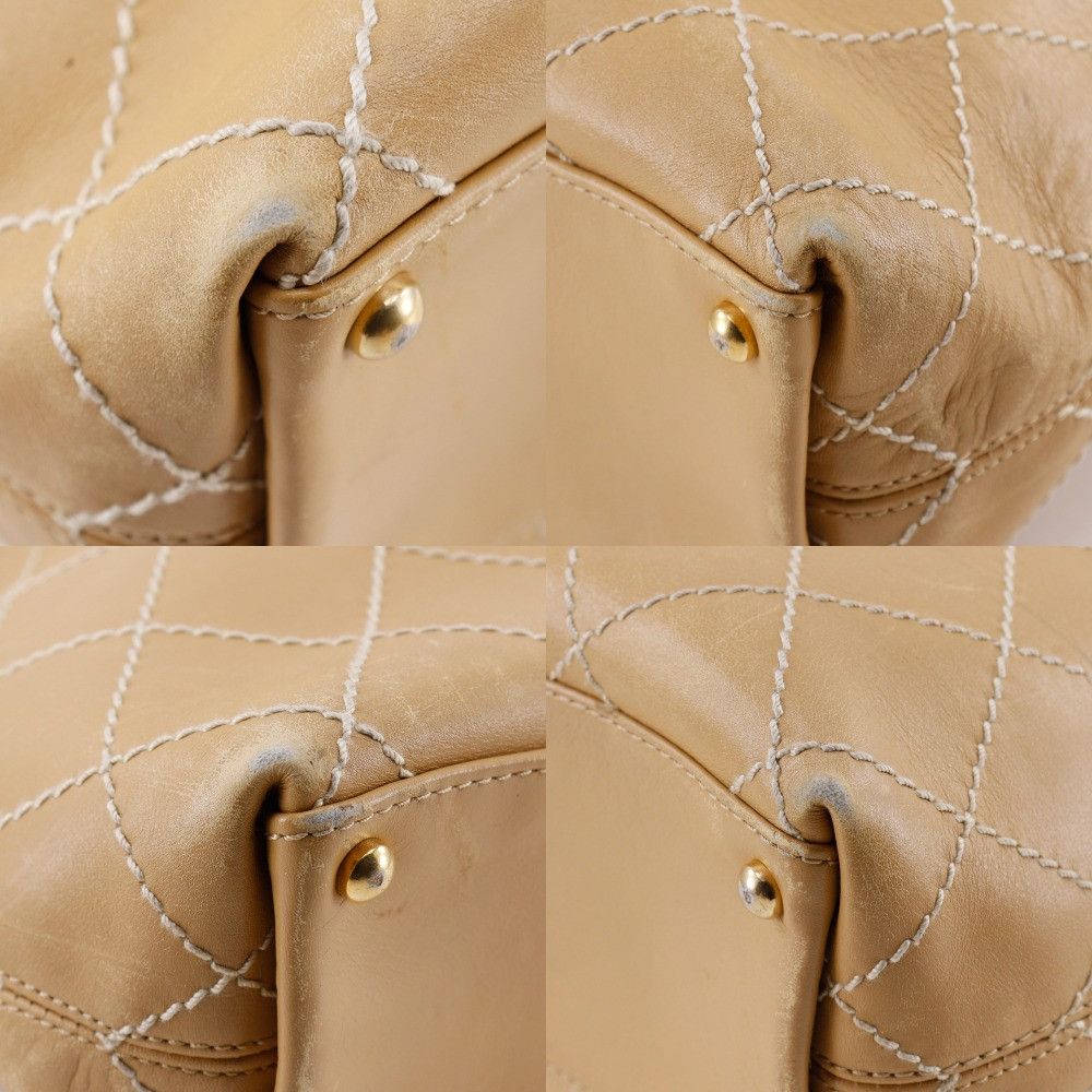 Chanel Chanel Chanel Wild Stitch Calf Tote Bag Leather Tote Bag DUTY FREE for USA Size ONE SIZE - 4 Thumbnail
