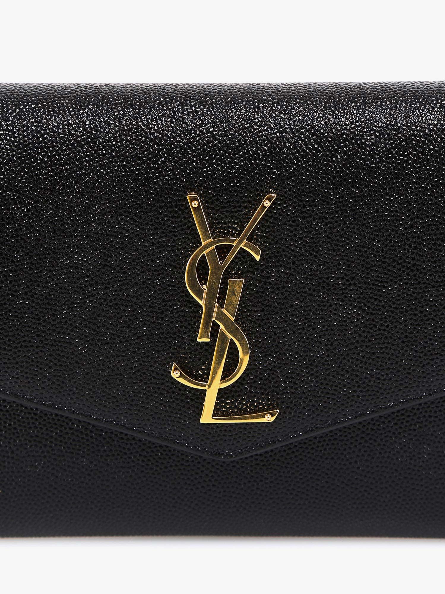 Saint Laurent Paris Leather Crossbody Bag With Metal Cassandre Logo Size ONE SIZE - 5 Thumbnail