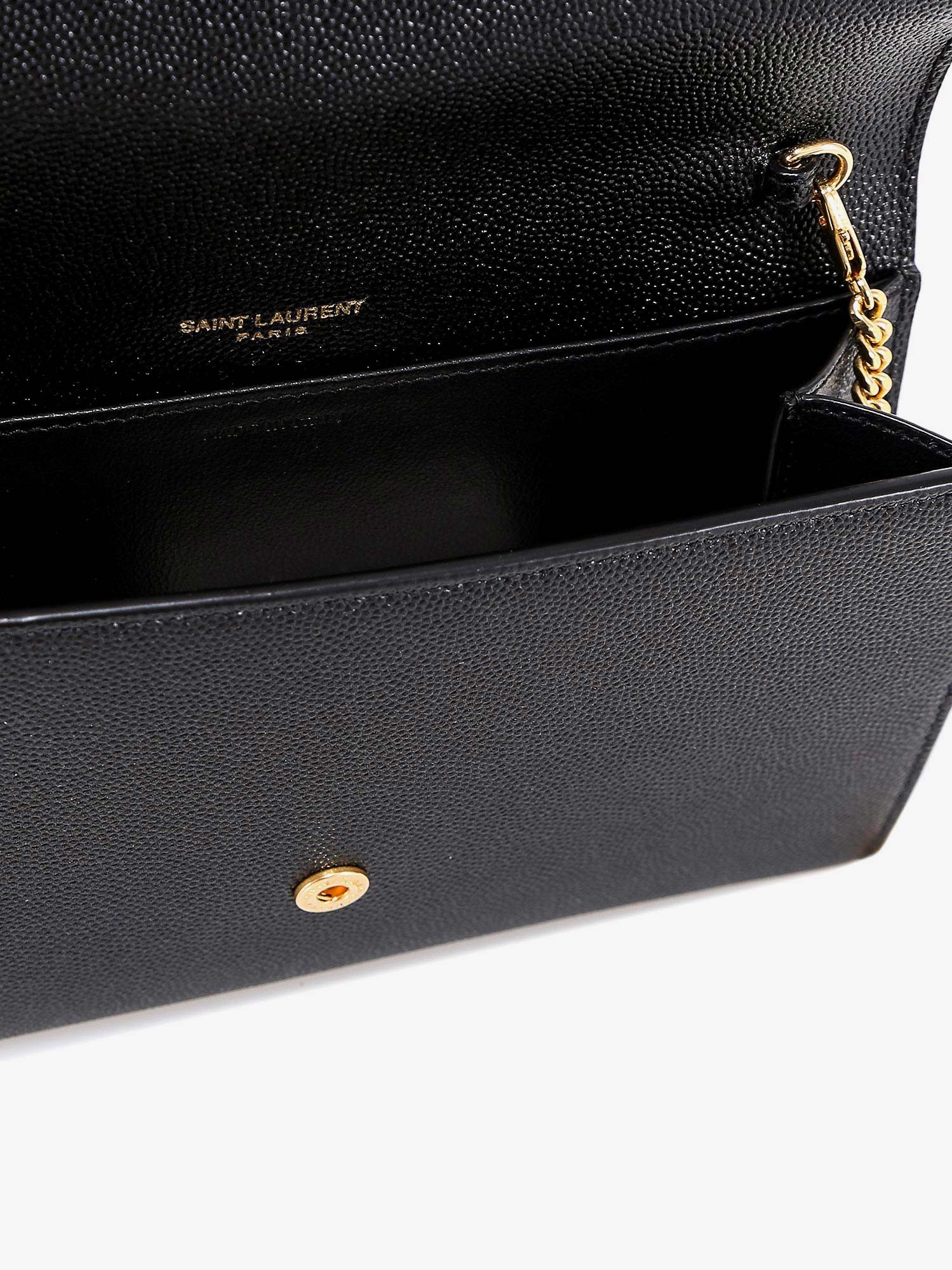 Saint Laurent Paris Leather Crossbody Bag With Metal Cassandre Logo Size ONE SIZE - 4 Thumbnail