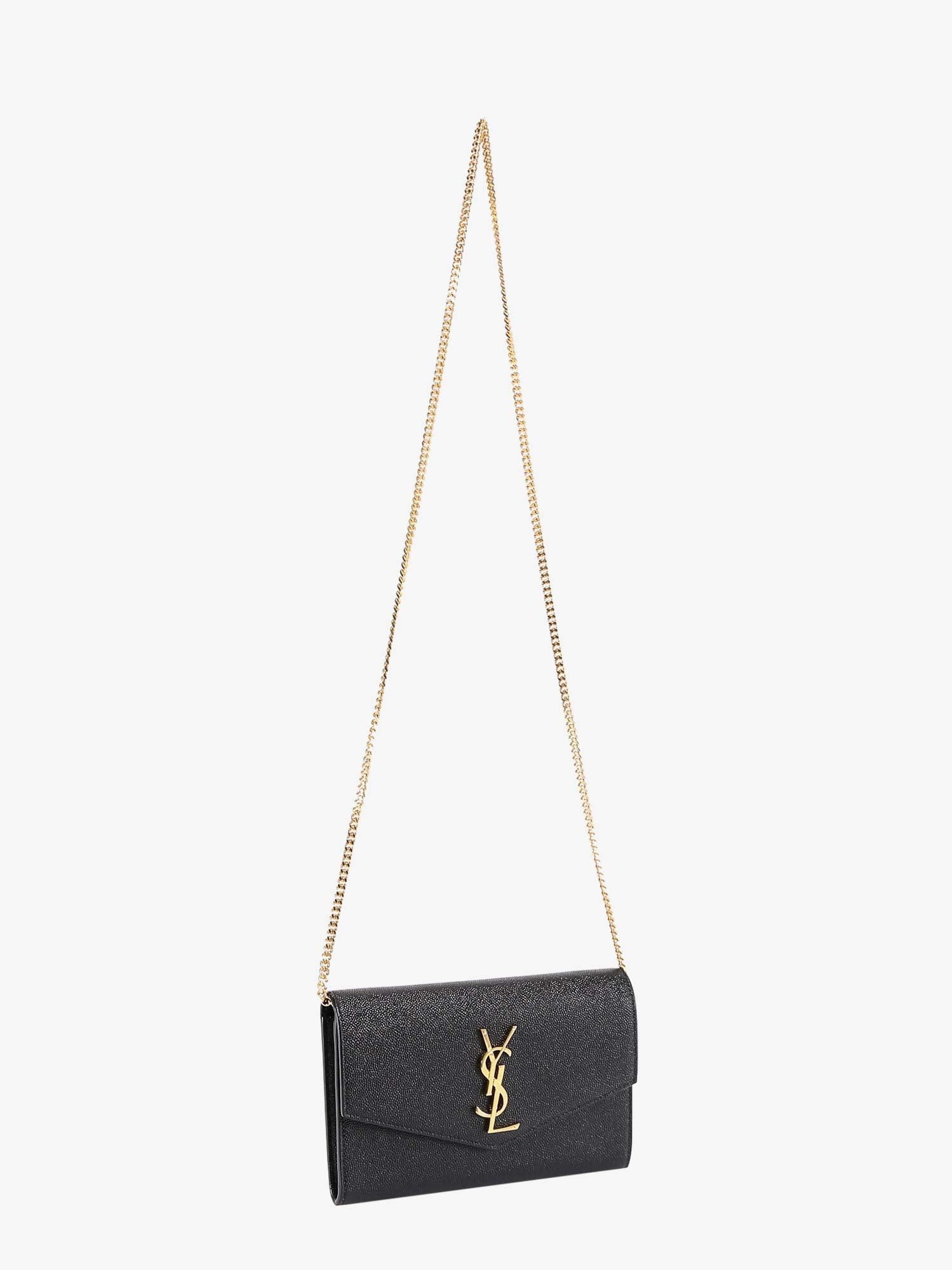 Saint Laurent Paris Leather Crossbody Bag With Metal Cassandre Logo Size ONE SIZE - 3 Thumbnail